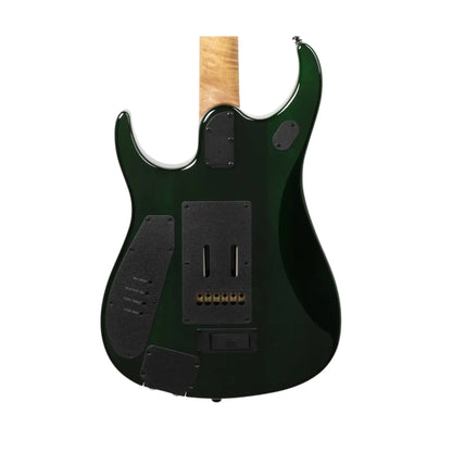 Music Man JP15 - Green Tiger Eye Flame Electric Guitars Music Man Art of Guitar