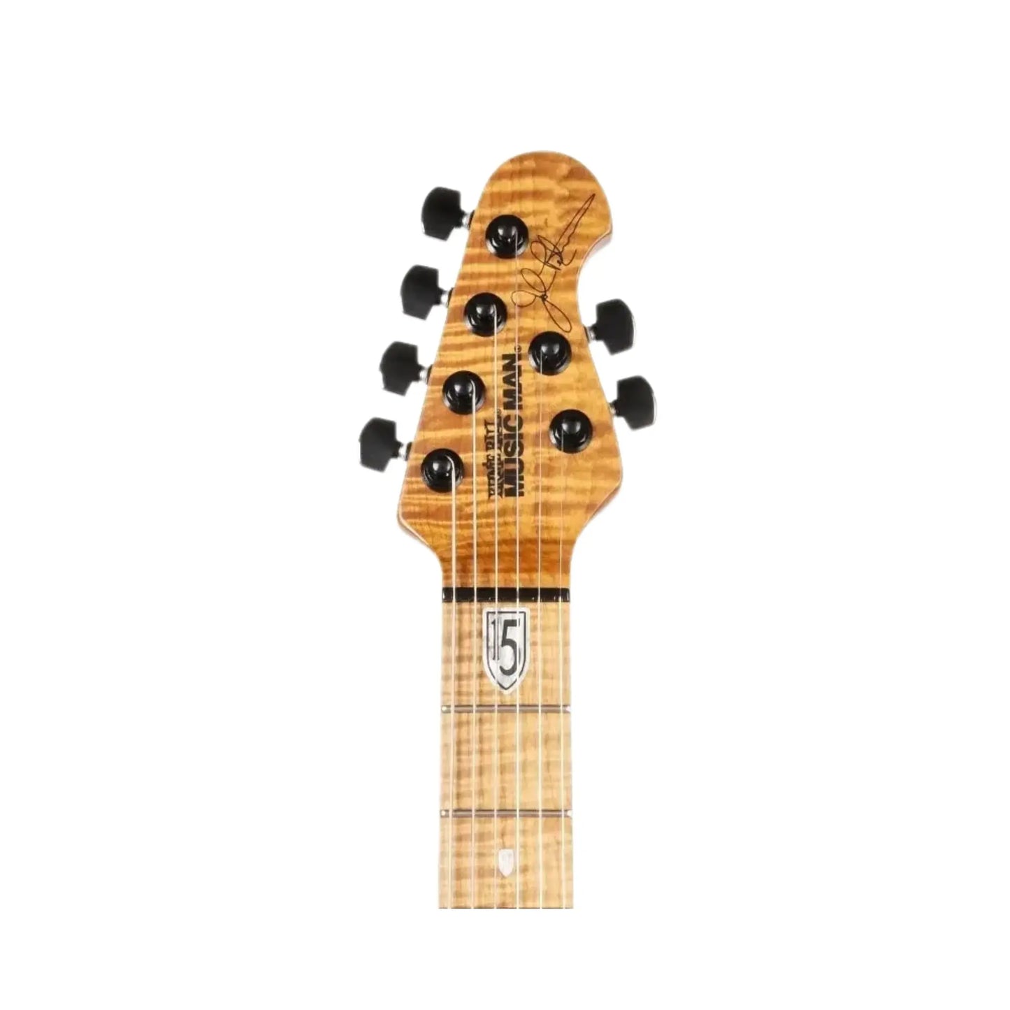 Music Man JP15 - Green Tiger Eye Flame Electric Guitars Music Man Art of Guitar