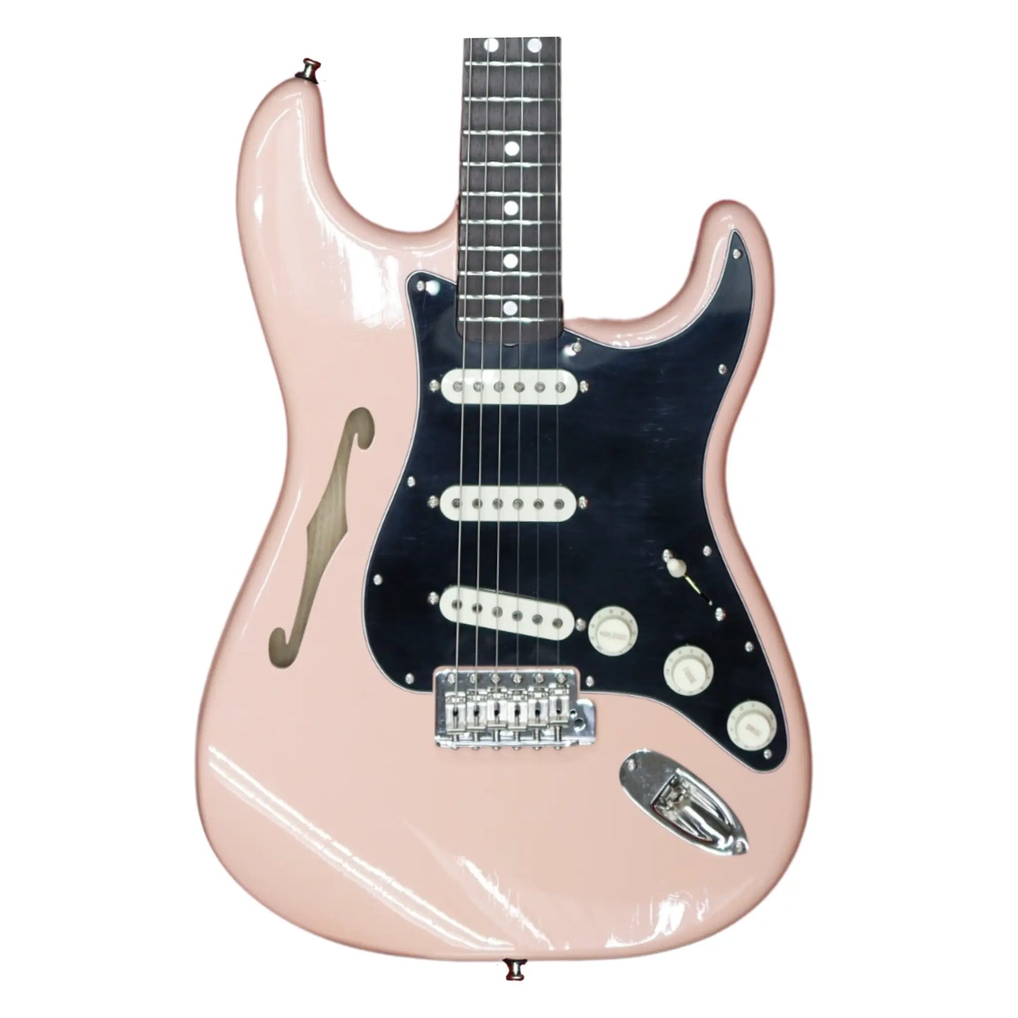 NAMM 2026 Fender Custom Shop Postmodern Thinline Stratocaster Light Closet Classic - Aged Shell Pink Electric Guitars Fender Art of Guitar