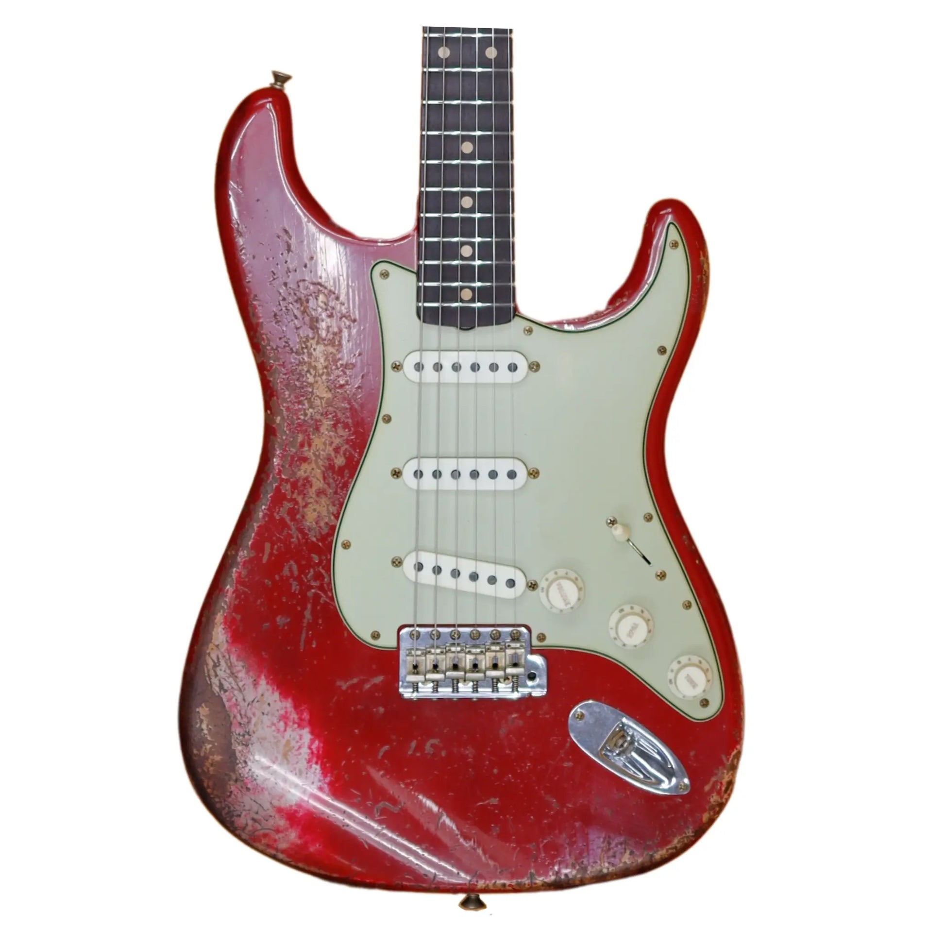 NAMM 2026 Fender Custom Shop '62/'63 Stratocaster-Super Heavy Relic - Dakota Red Electric Guitars Fender Art of Guitar