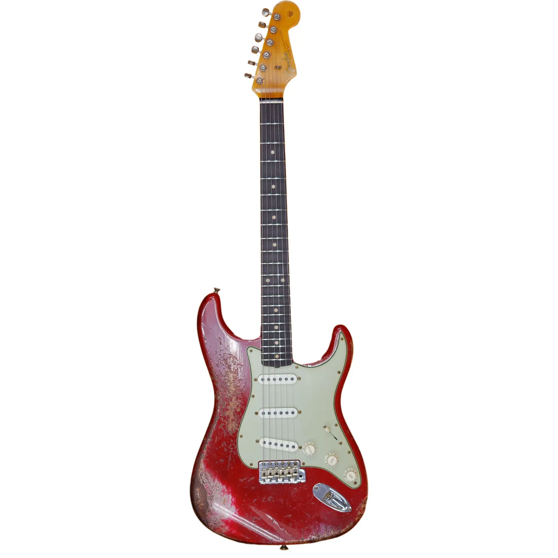 NAMM 2026 Fender Custom Shop '62/'63 Stratocaster-Super Heavy Relic - Dakota Red Electric Guitars Fender Art of Guitar