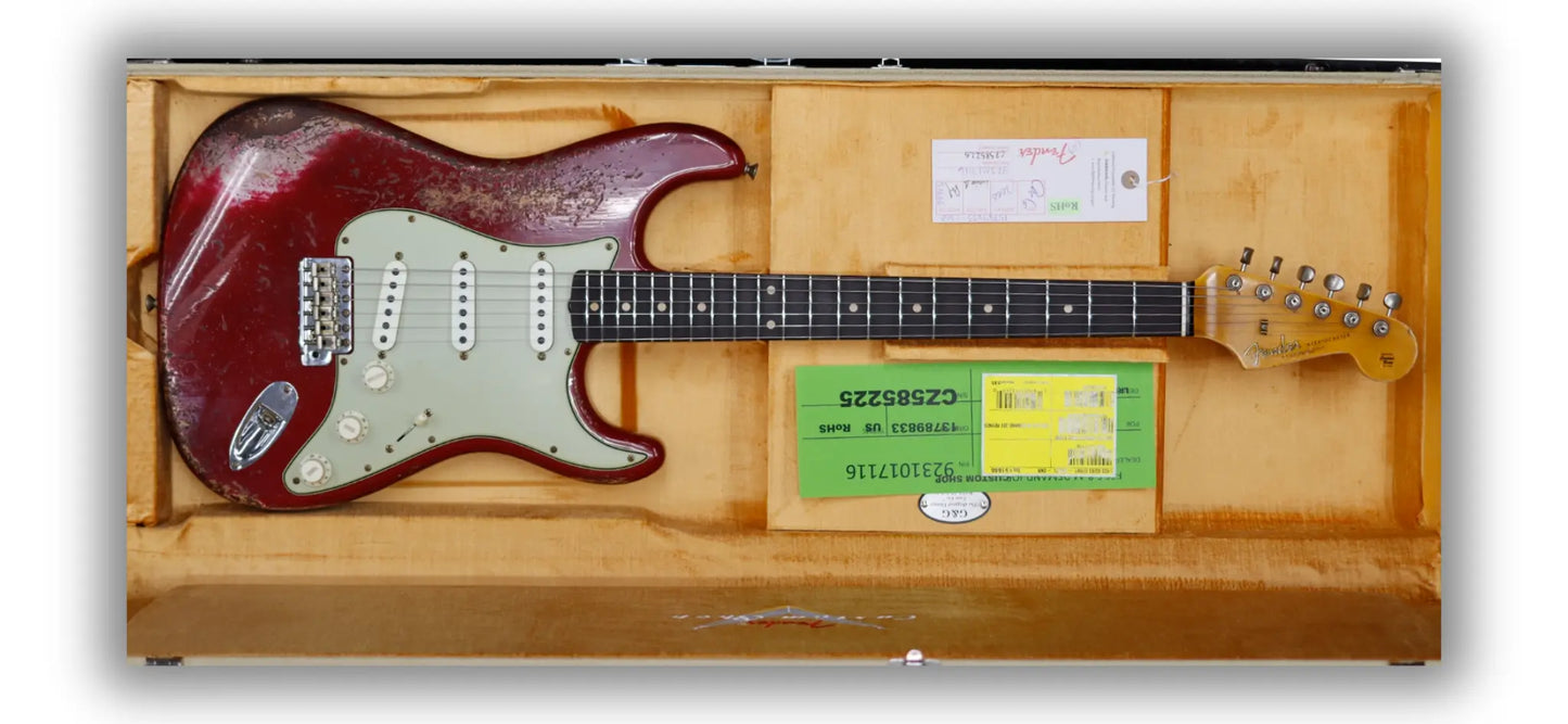 NAMM 2026 Fender Custom Shop '62/'63 Stratocaster-Super Heavy Relic - Dakota Red Electric Guitars Fender Art of Guitar