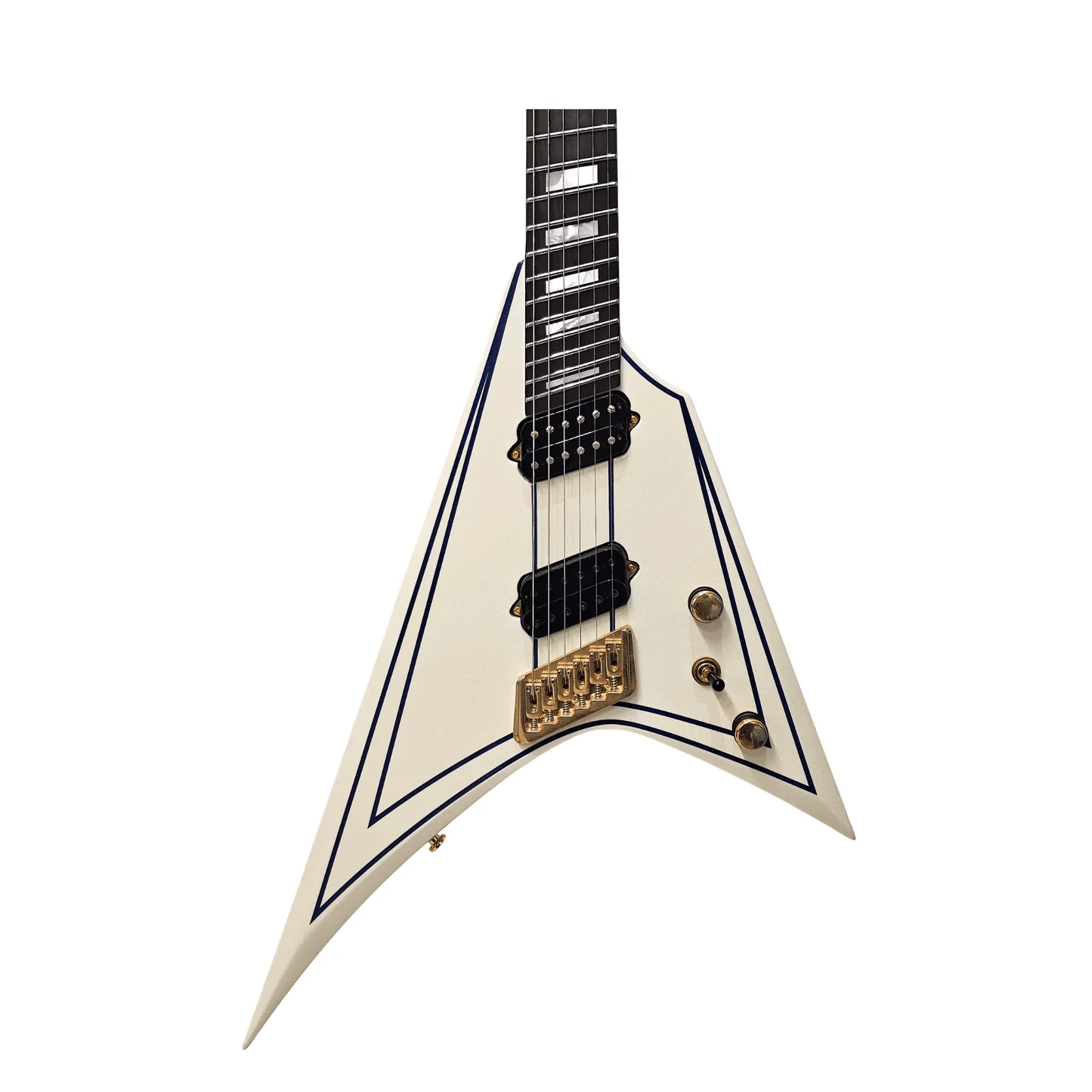 Ormsby Metal V 6 – Pinstripe White (Pre-Owned) Electric Guitars Ormsby Art of Guitar