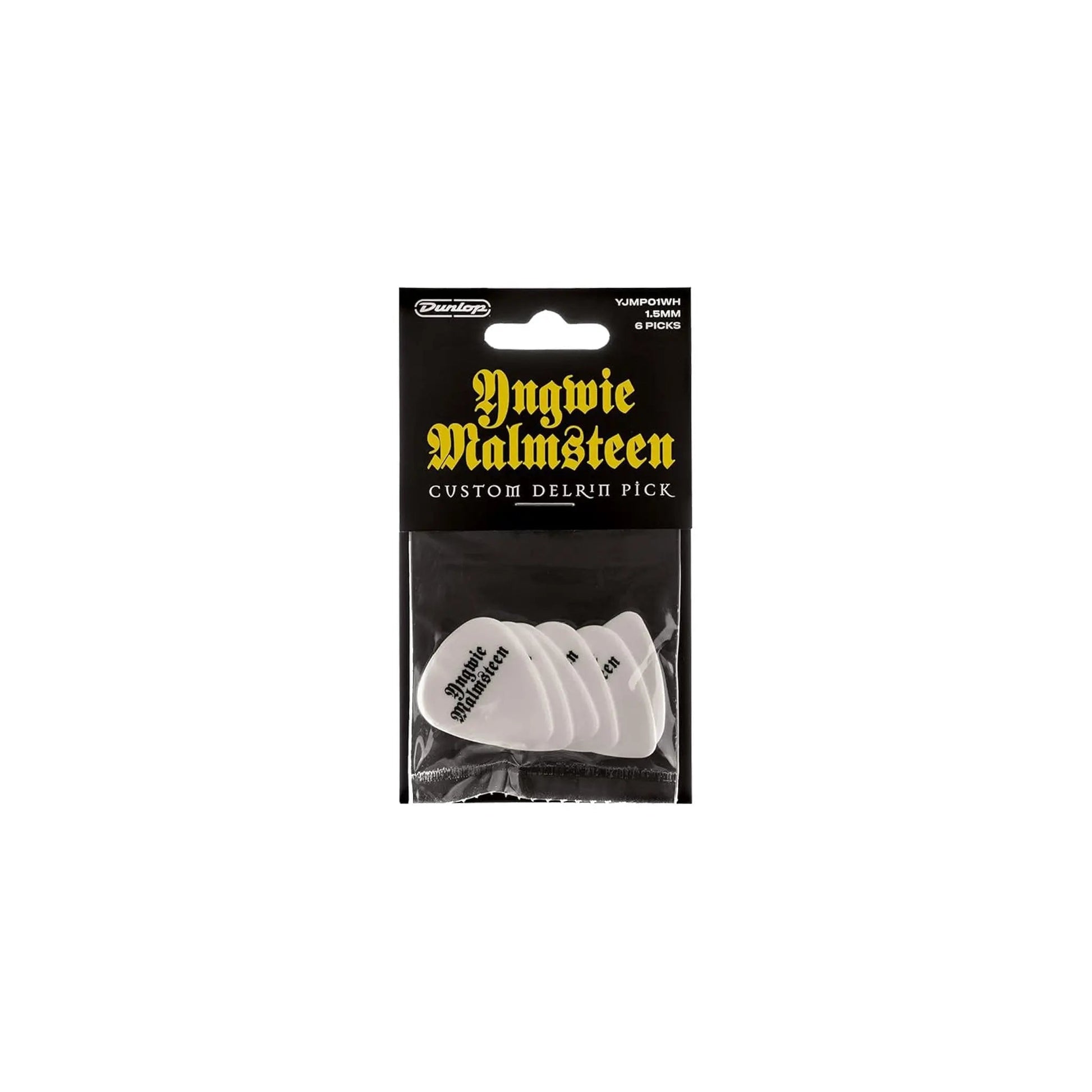 Dunlop YNGWIE MALMSTEEN WHT - 6/PLYPK Guitar Picks Dunlop Art of Guitar