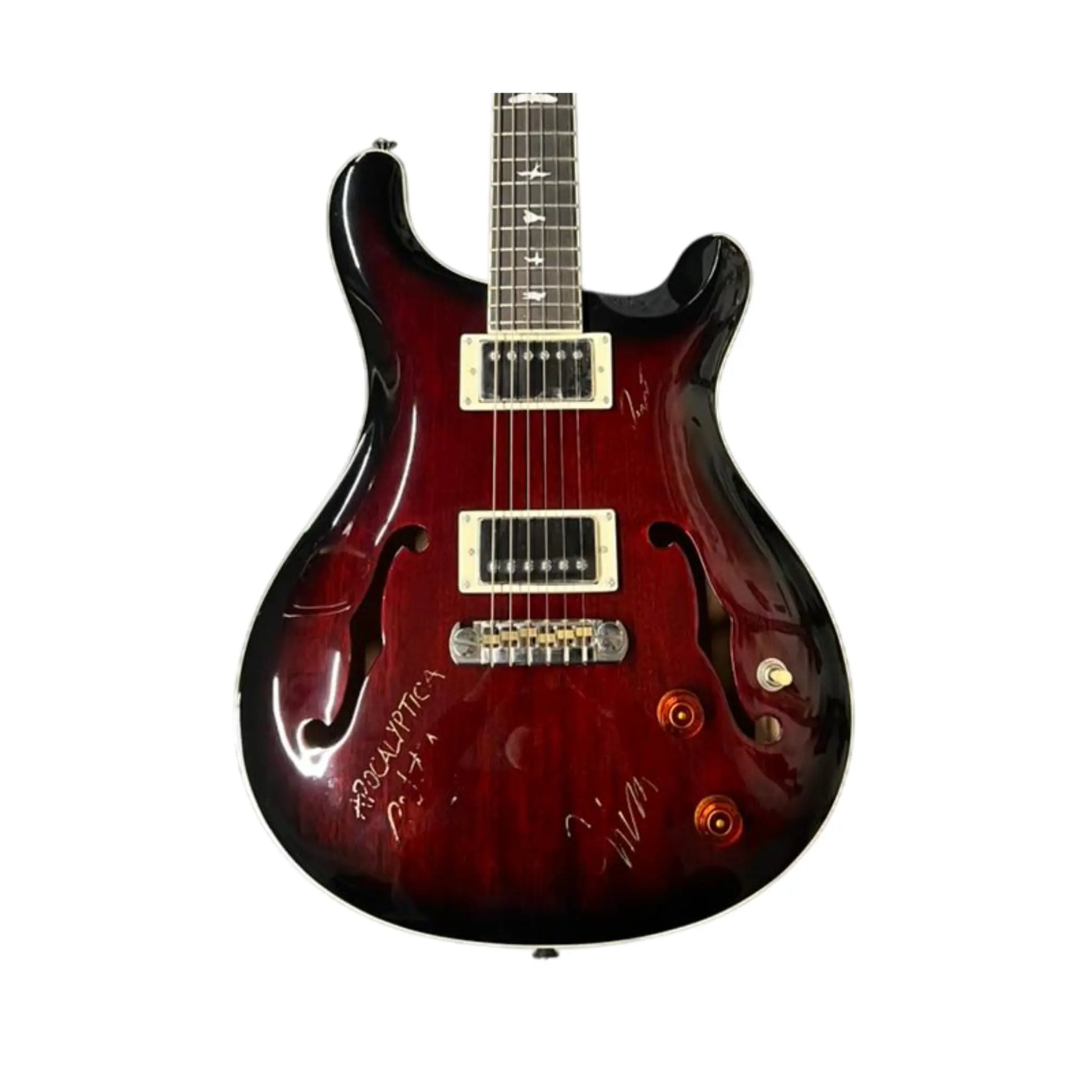PRS Hollow body SE - hand-signed by Apocalyptica band Electric Guitars PRS Art of Guitar