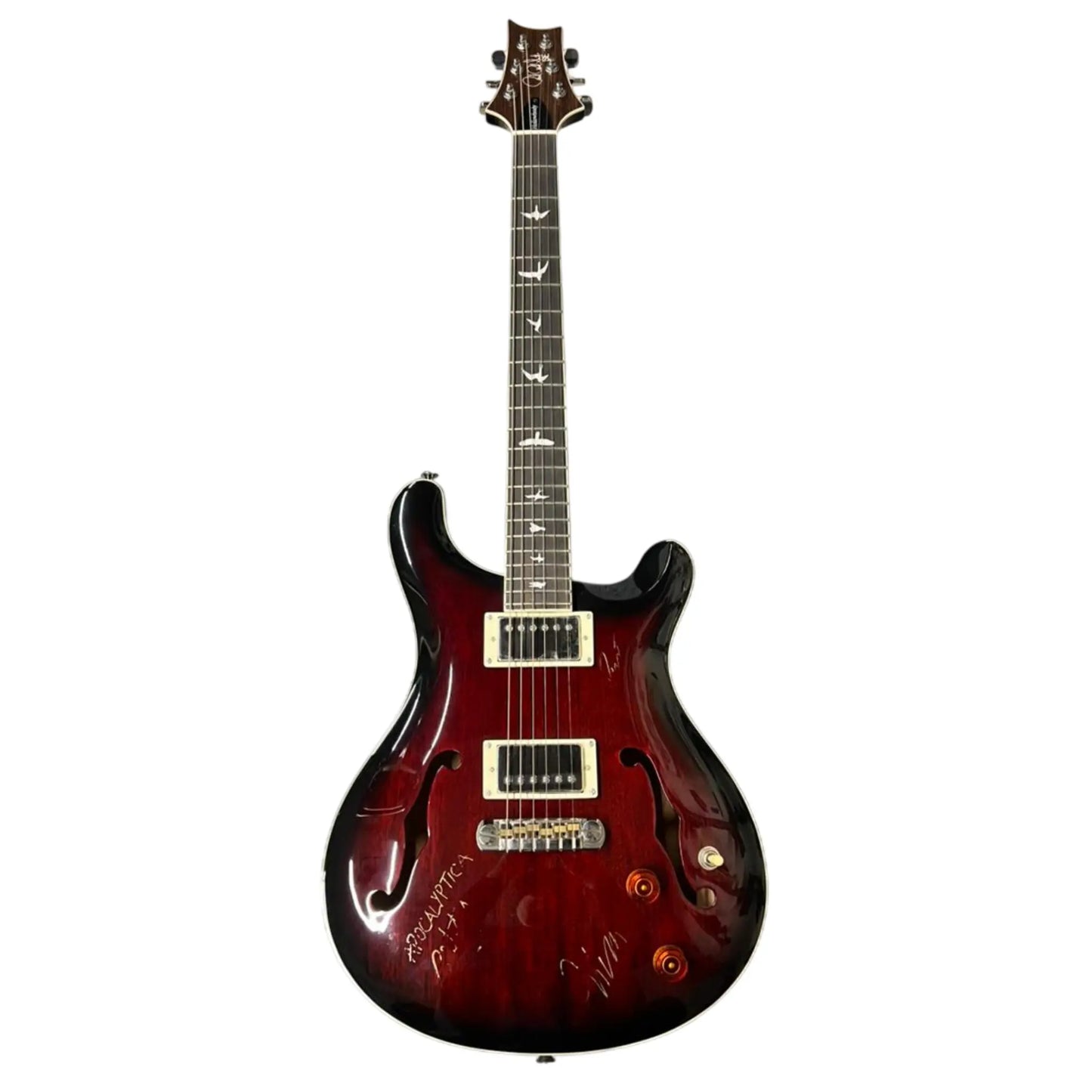 PRS Hollow body SE - hand-signed by Apocalyptica band Electric Guitars PRS Art of Guitar