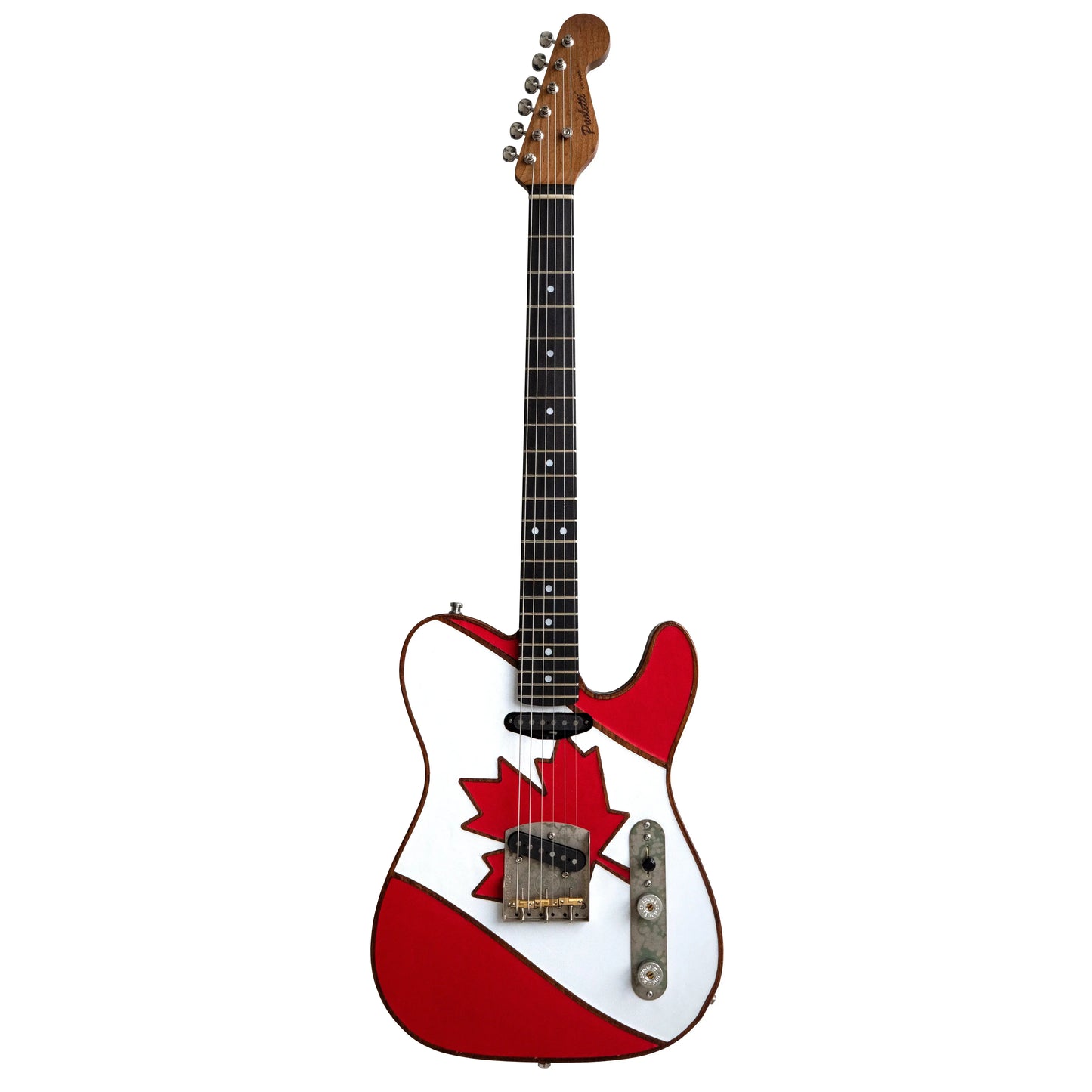 Paoletti Nancy Loft SS FLAG Leather Top CANADA Flag (Prototype 1/1) Electric Guitars Paoletti Art of Guitar