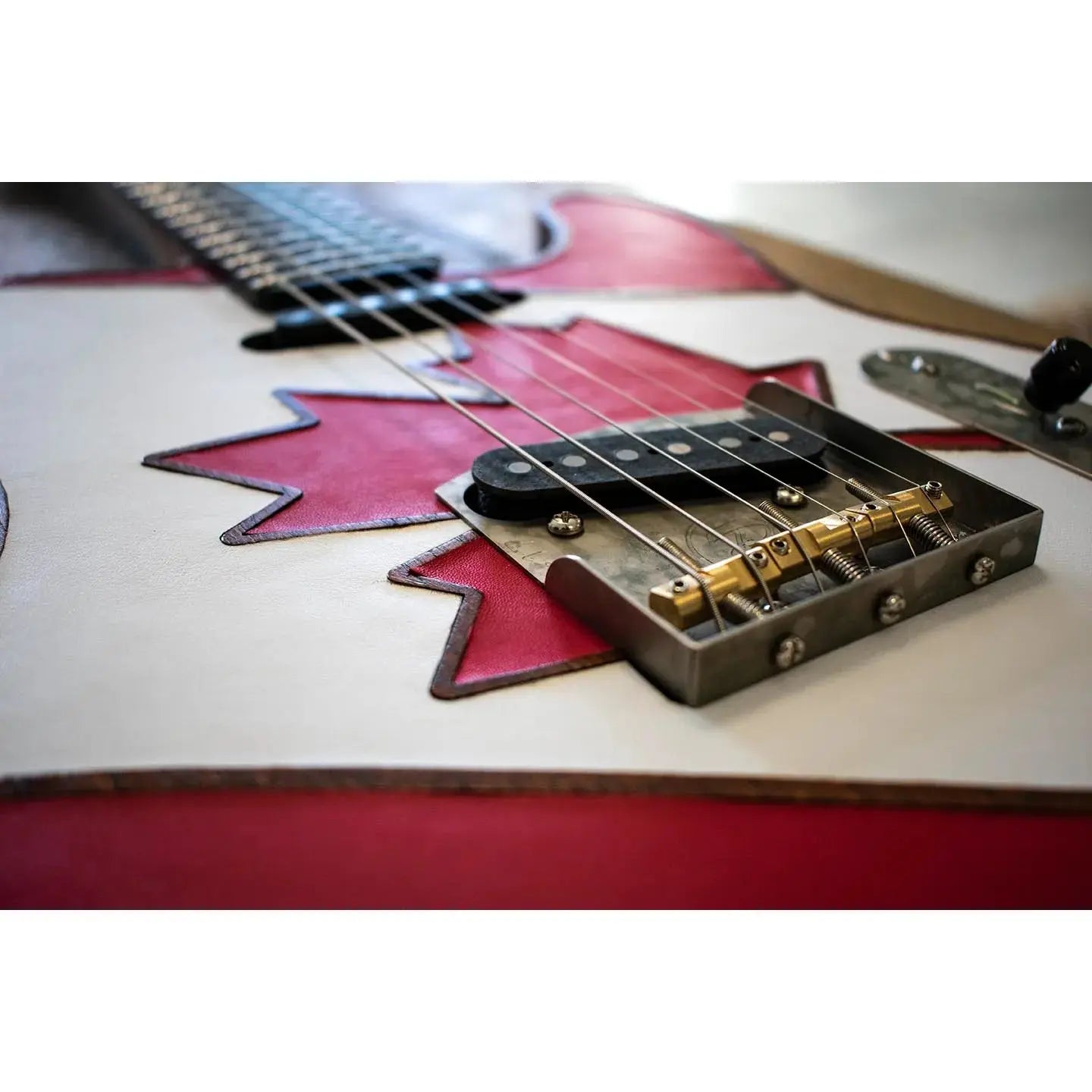 Paoletti Nancy Loft SS FLAG Leather Top CANADA Flag (Prototype 1/1) Electric Guitars Paoletti Art of Guitar