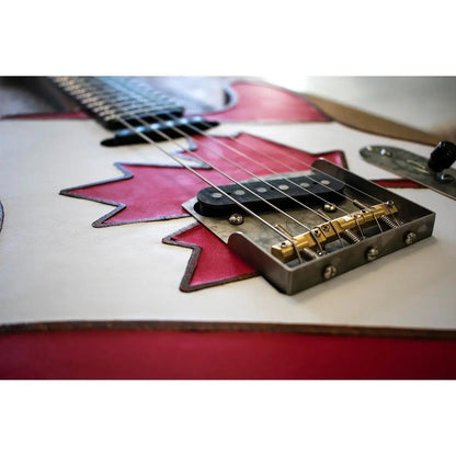 Paoletti Nancy Loft SS FLAG Leather Top CANADA Flag (Prototype 1/1) Electric Guitars Paoletti Art of Guitar