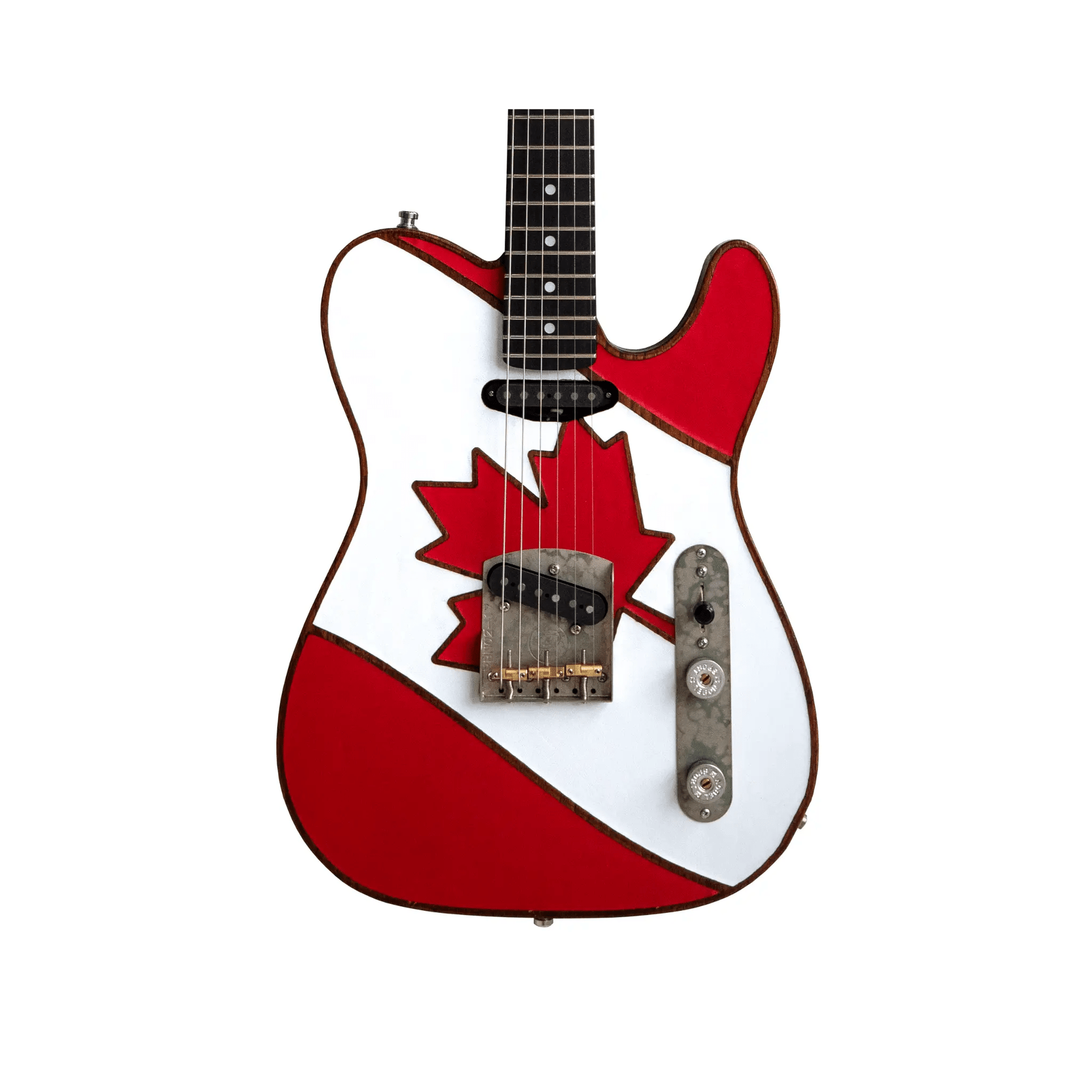 Paoletti Nancy Loft SS FLAG Leather Top CANADA Flag (Prototype 1of1) Electric Guitars Paoletti Art of Guitar