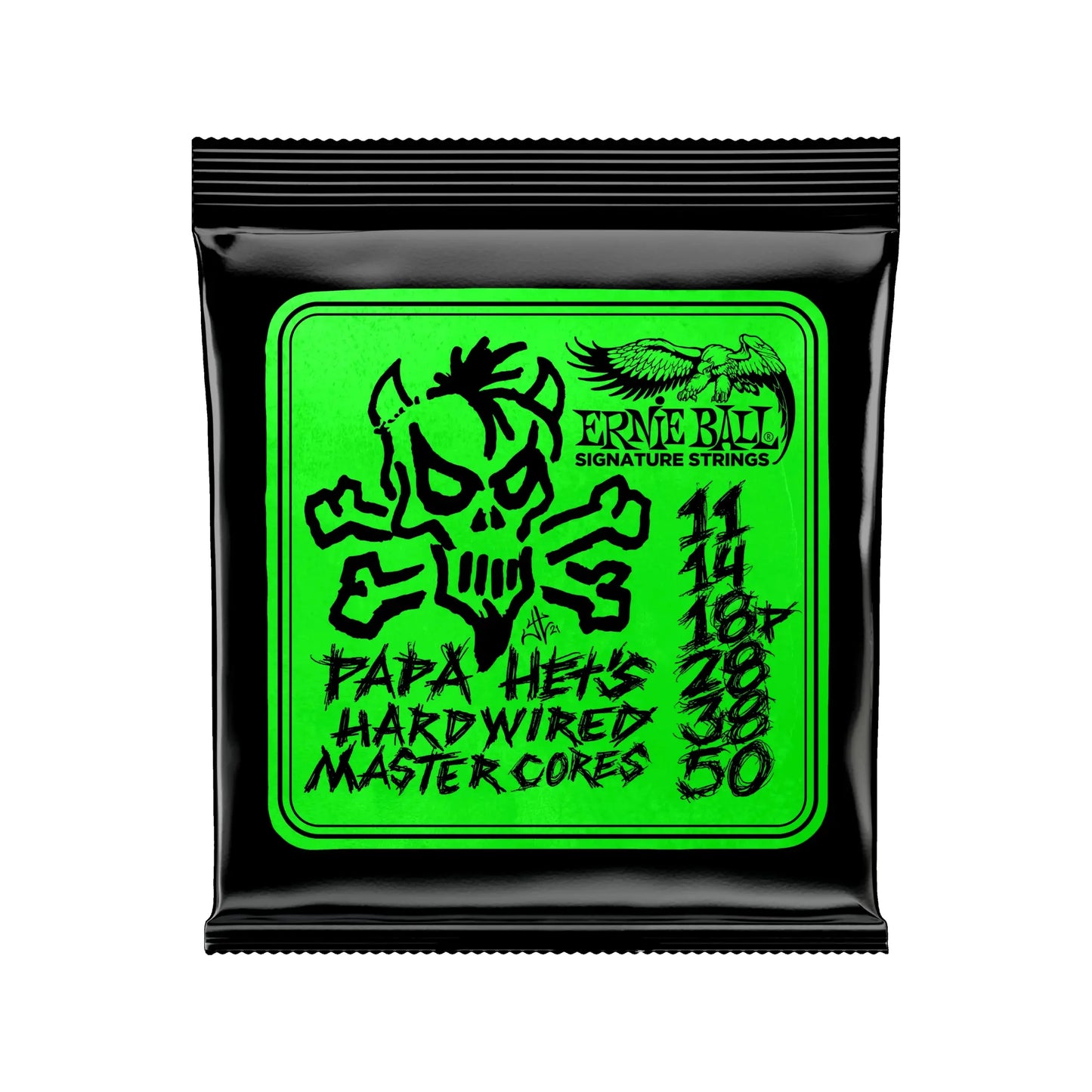 Papa Hets Hardwired Master Cores Signature Strings 11-50 Guitar accessories Ernie Ball Art of Guitar
