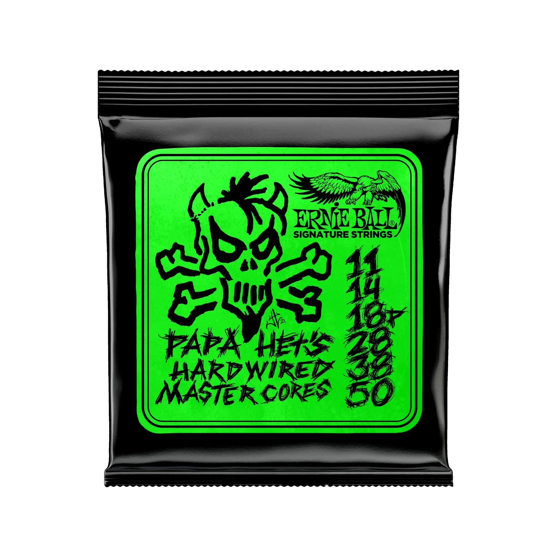Papa Hets Hardwired Master Cores Signature Strings 11-50 Guitar accessories Ernie Ball Art of Guitar