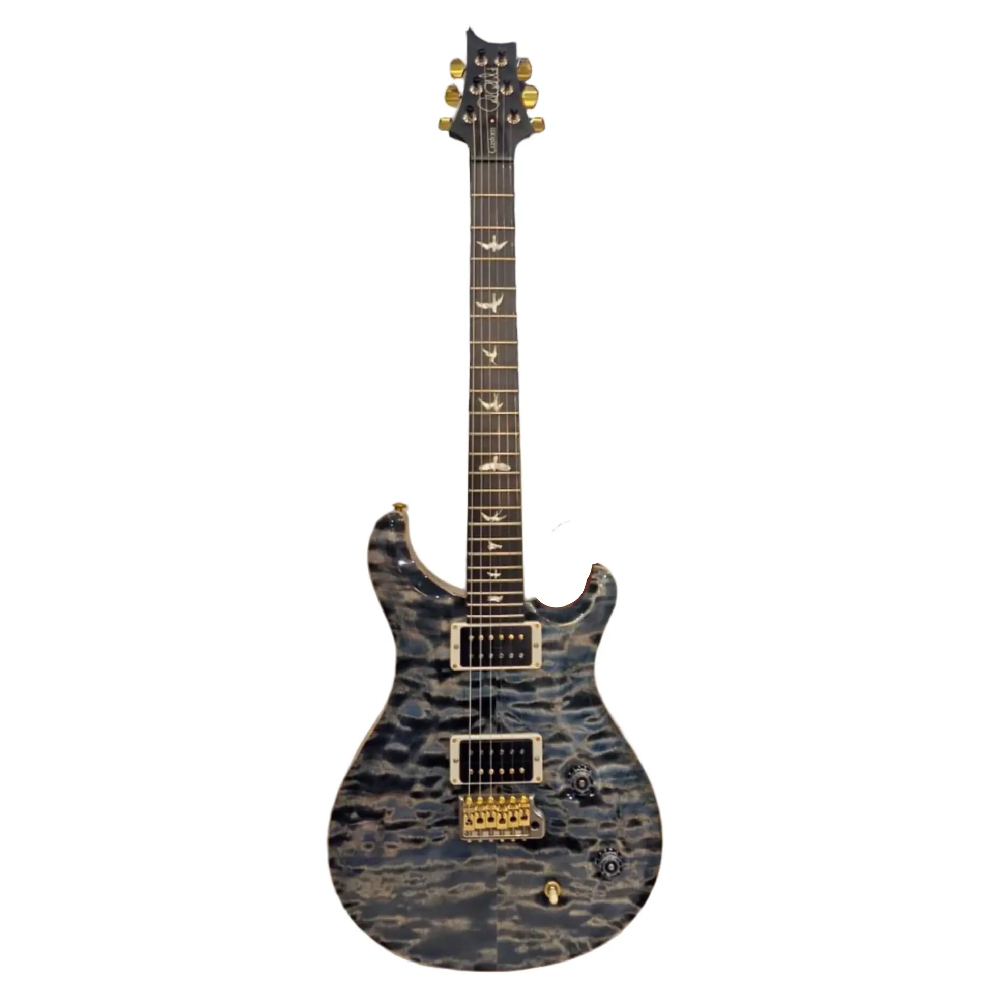 Paul Reed Smith Wood Library Custom 22 Electric Guitar - Faded Whale Blue - Quilted Maple 10-Top Electric Guitars PRS Art of Guitar