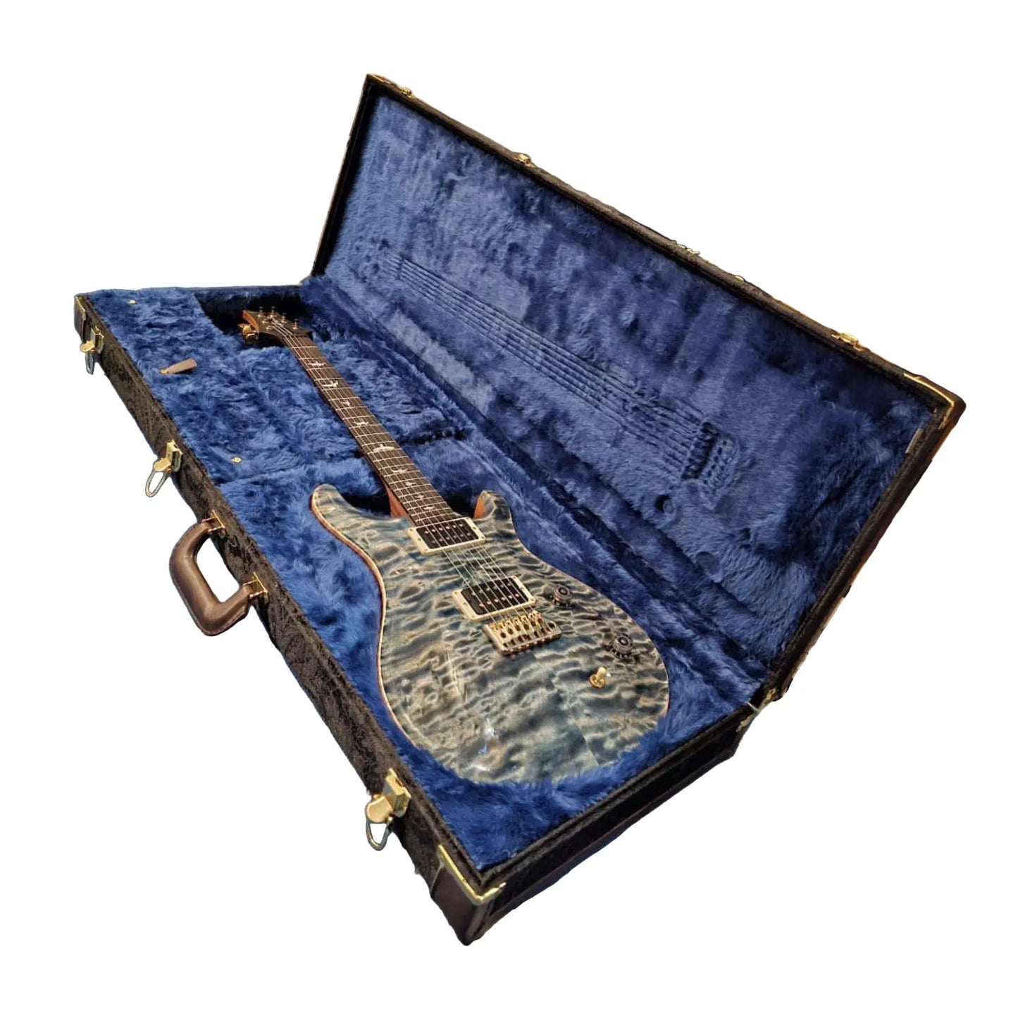 Paul Reed Smith Wood Library Custom 22 Electric Guitar - Faded Whale Blue - Quilted Maple 10-Top Electric Guitars PRS Art of Guitar