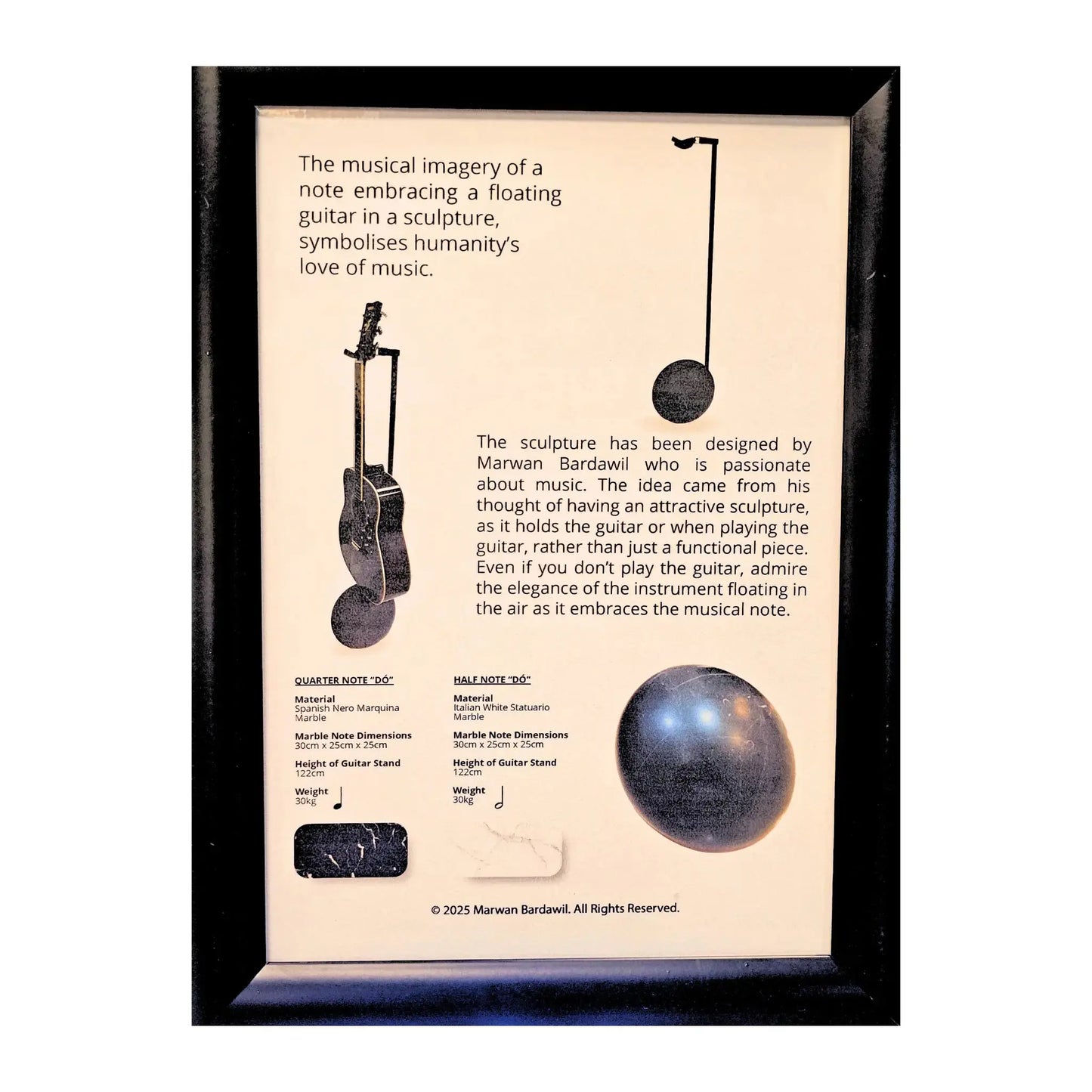 QUARTER/HALF Note "DO" Guitar Stands Marwan Bardawil Art of Guitar