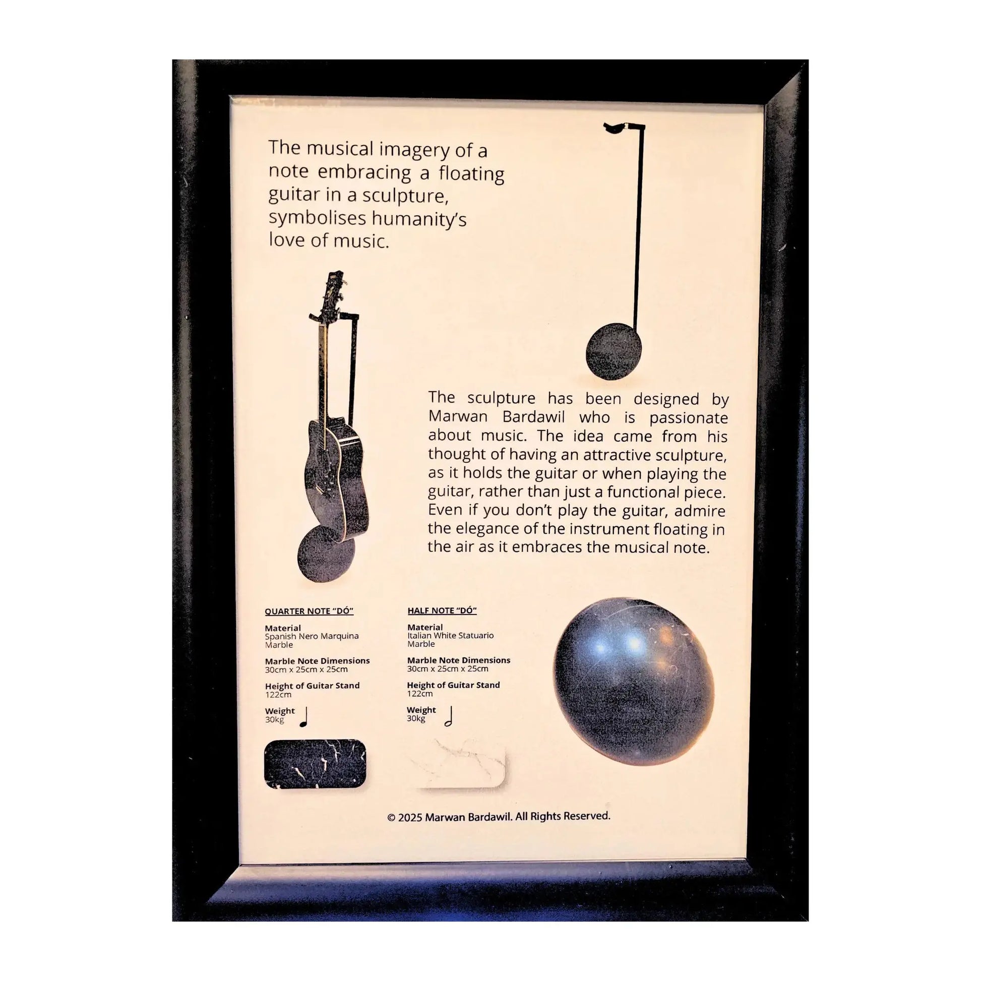 QUARTER/HALF Note "DO" Guitar Stands Marwan Bardawil Art of Guitar