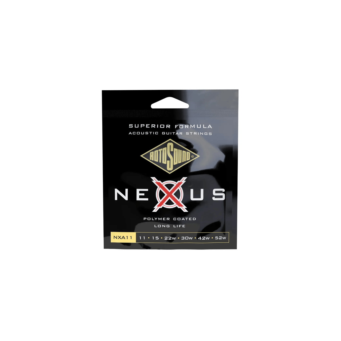 Rotosound NXA11 Nexus Coated Phoshor Broze Acoustic Guitar Strings (11-52) Acoustic Guitar Strings Rotosound Art of Guitar