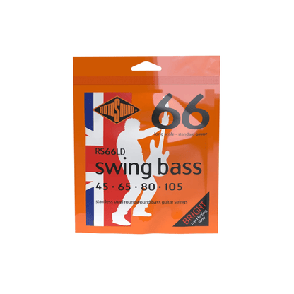Rotosound Swing Bass RS66LD Stainless Steel Bass Guitar Strings, Long Scale - (45-105) Bass Guitar Strings Rotosound Art of Guitar
