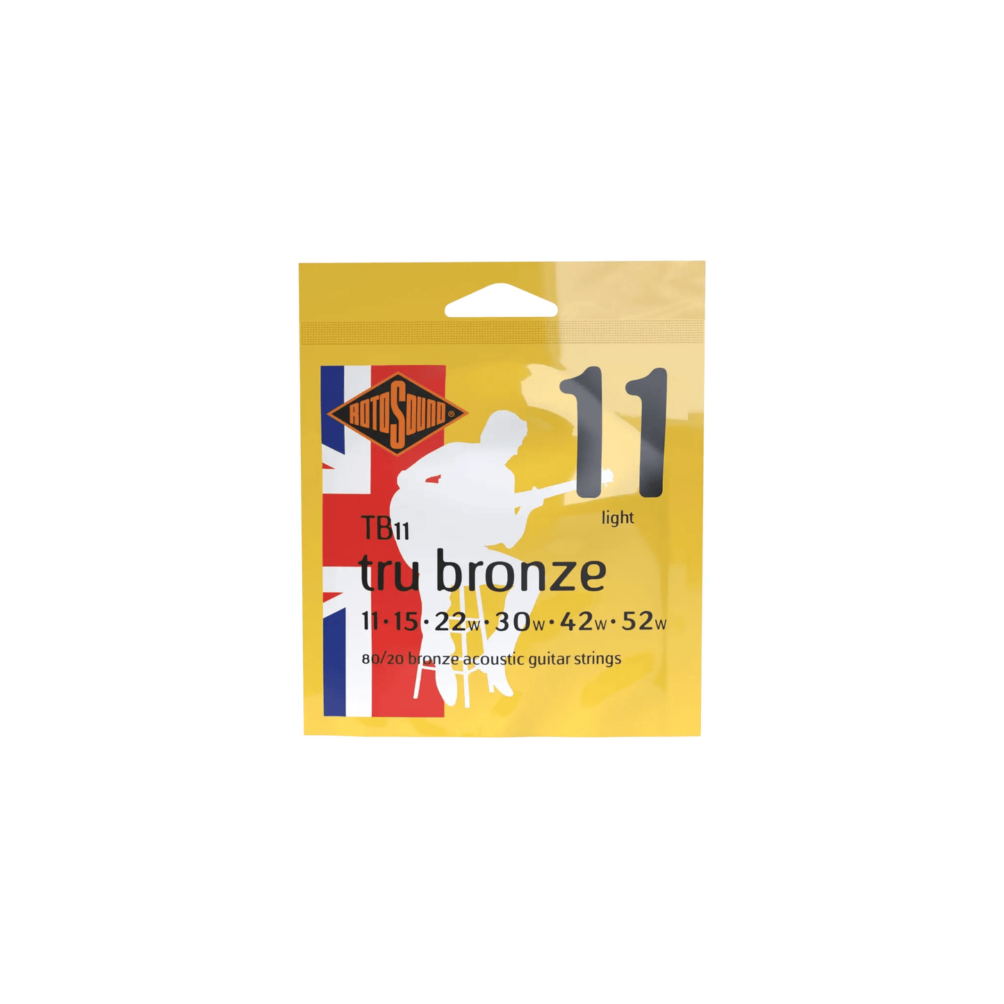 Rotosound TB11 Tru 80/20 Bronze Acoustic Guitar Strings, Light, (11-52) Acoustic Guitar Strings Rotosound Art of Guitar