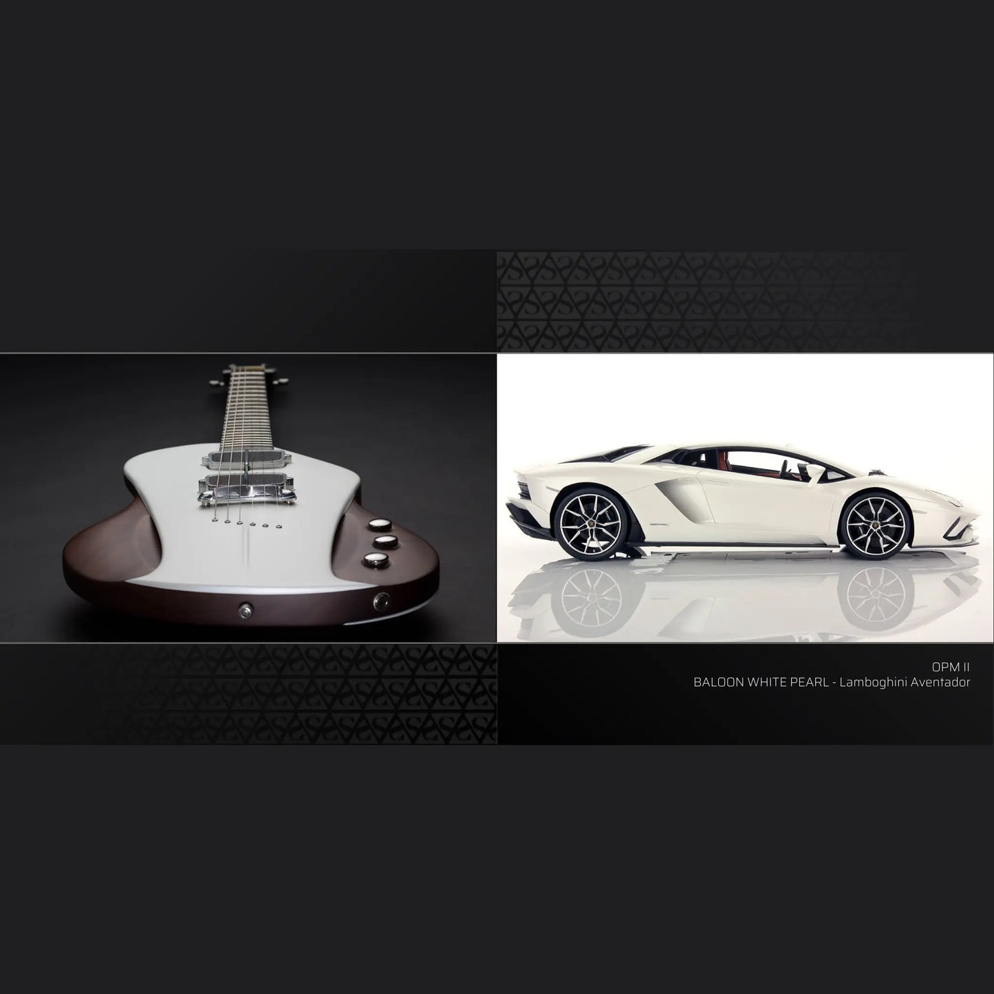 SAUVAGE "One-Piece Master II" Balloon White Pearl – Lamborghini Aventador Electric Guitars SAUVAGE Art of Guitar