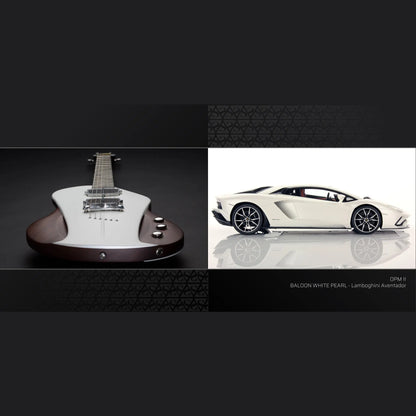 SAUVAGE "One-Piece Master II" Balloon White Pearl – Lamborghini Aventador Electric Guitars SAUVAGE Art of Guitar