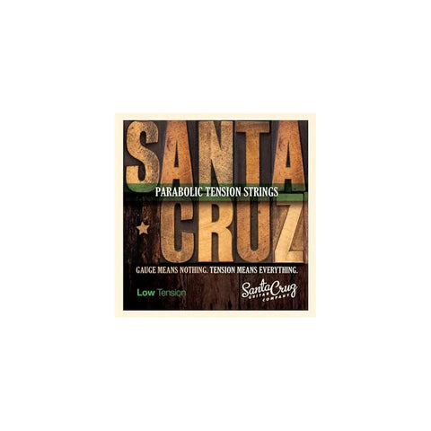 Santa Cruz Parabolic Tension Strings, Low  Tension, Packaged Set Guitar Strings Santa Cruz Art of Guitar