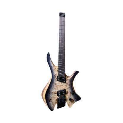 Skervesen Shoggie 6-String Headless Multiscale -  Natural Black Burst (2022) Electric Guitar Skervesen Art of Guitar