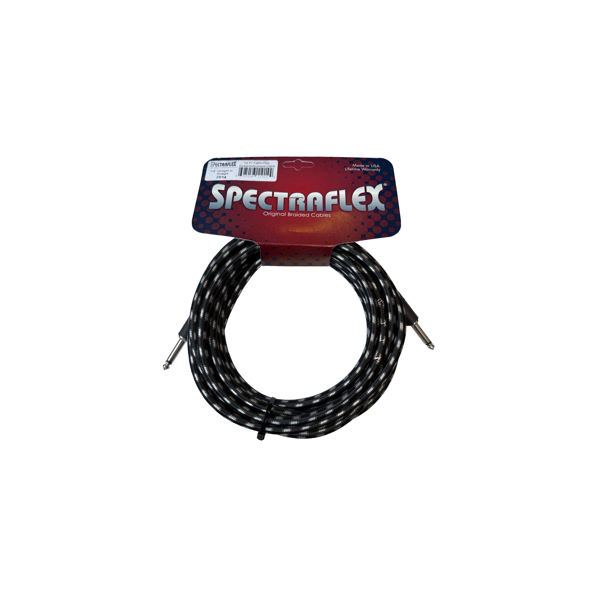 Spectraflex Fatso Flex Guitar Cables - Dual Straight Plugs - 14 Feet - FF14 Guitar Cables Spectraflex Art of Guitar