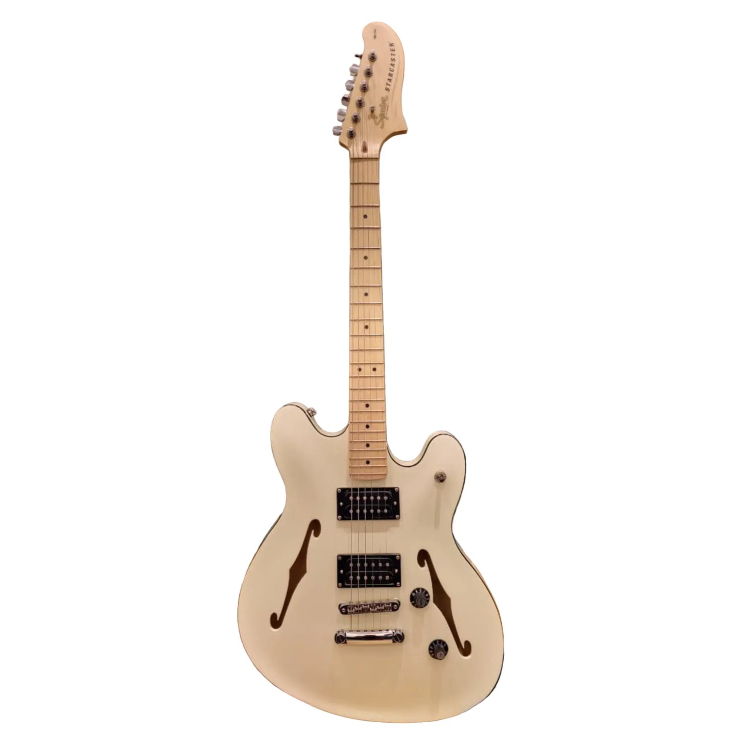 Squier Affinity Starcaster Deluxe Electric Guitar – Olympic White - (Re-Loved) Electric Guitars Squier Art of Guitar