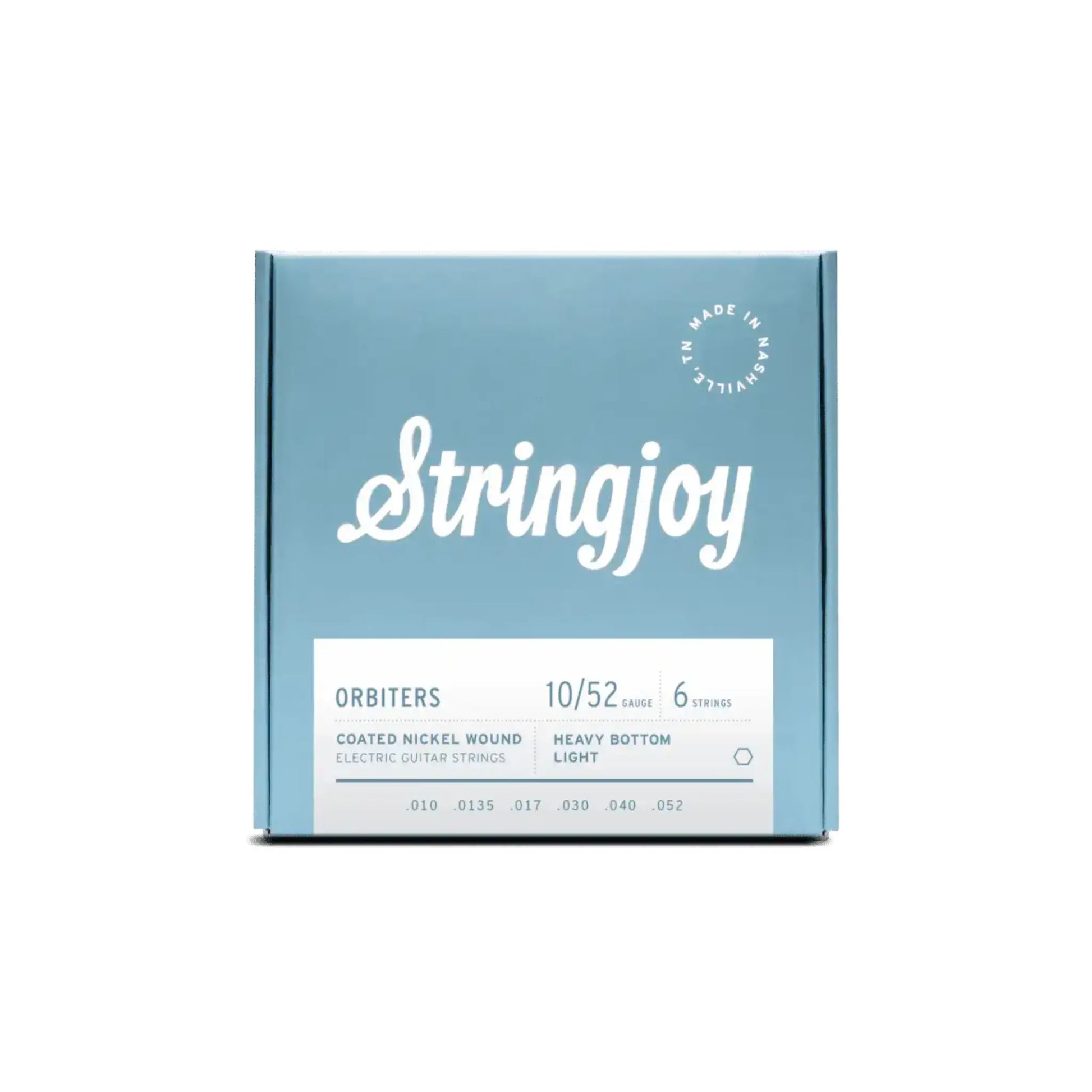 Stringjoy 10-52 Heavy Bottom Light Gauge Orbiters - Coated Nickel Electric Guitar Strings Guitar Strings Stringjoy Art of Guitar