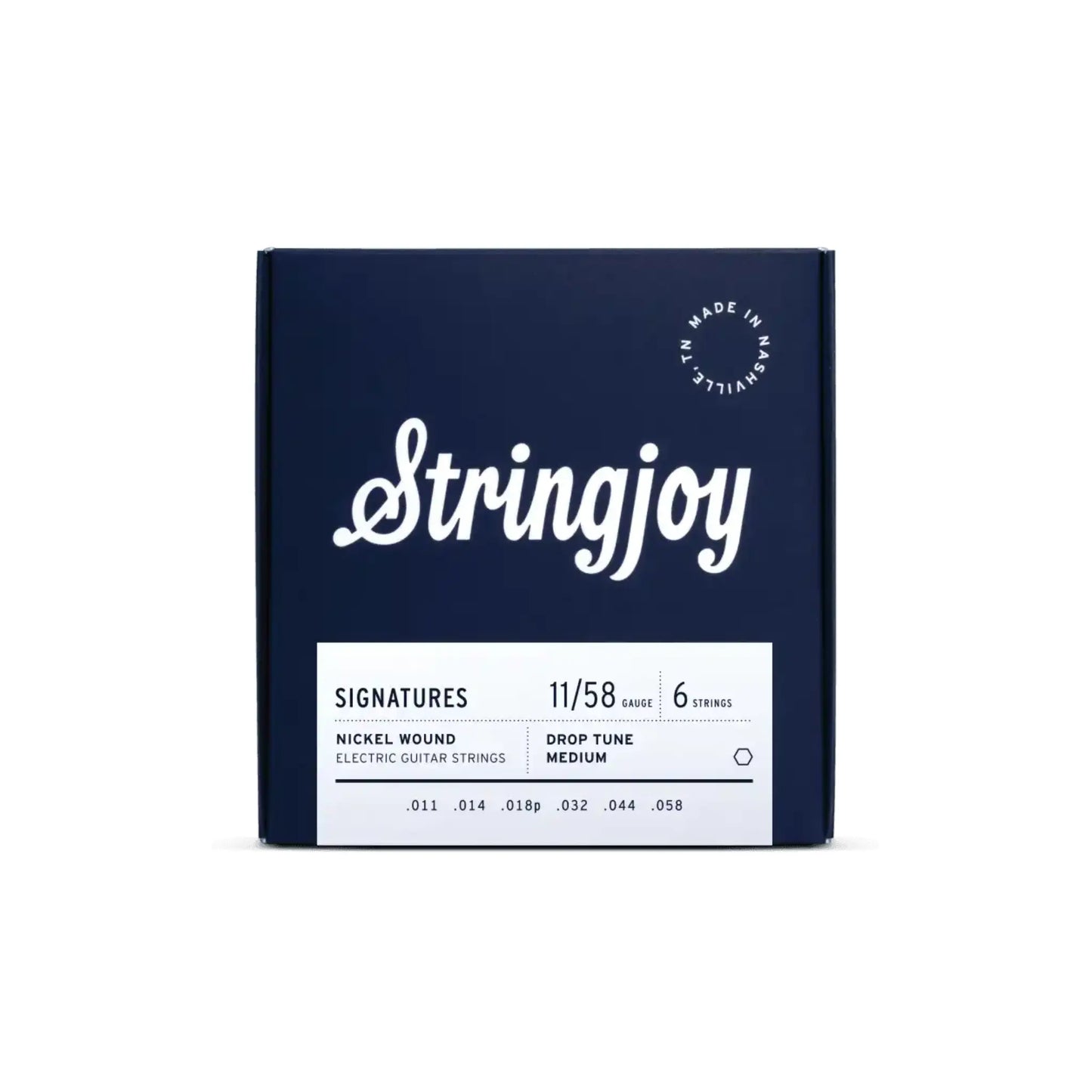 Stringjoy 11-58 Drop C Gauge Signatures - Nickel Wound Electric Guitar Strings Guitar Strings Stringjoy Art of Guitar