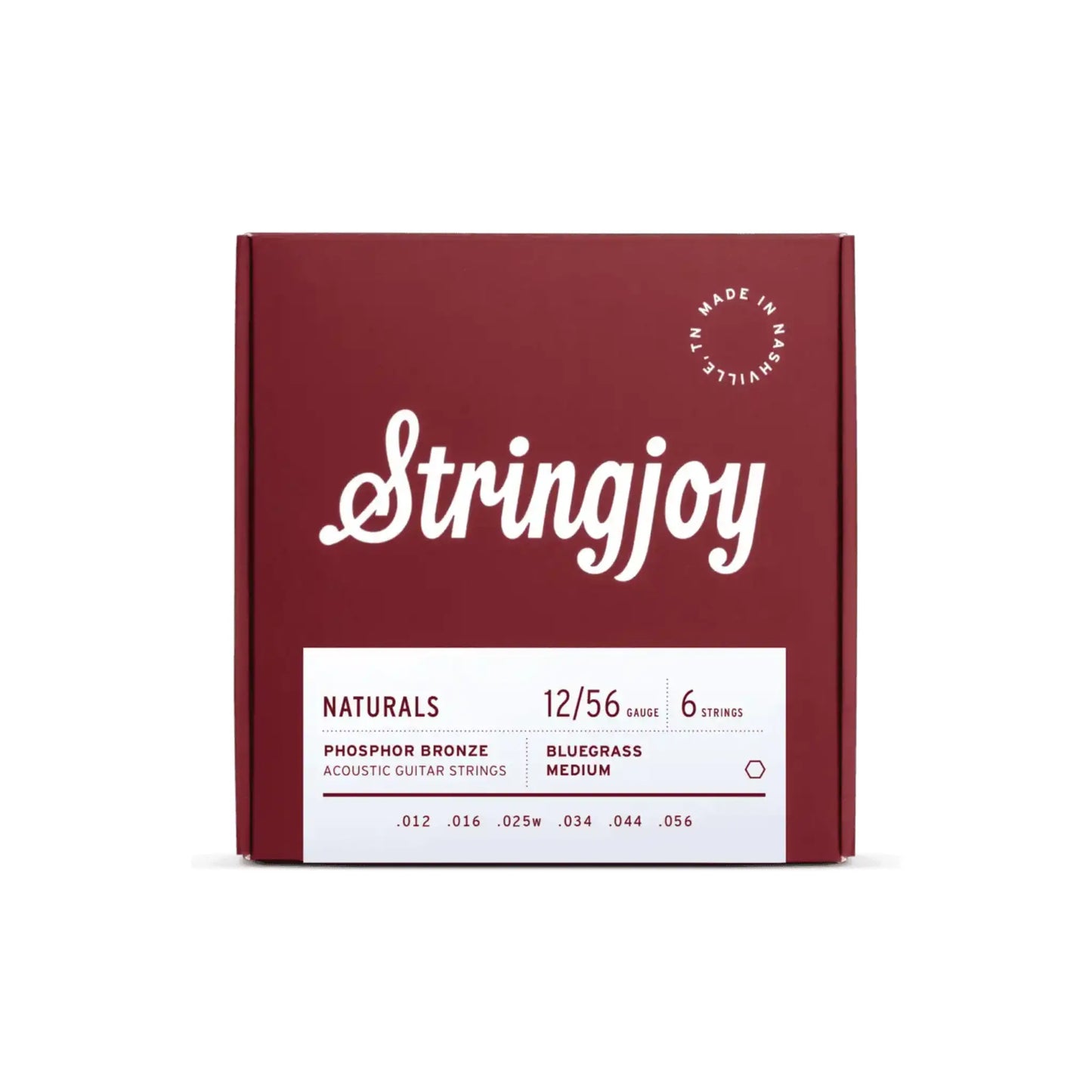Stringjoy 12-56 Bluegrass Medium Gauge Naturals - Phosphor Bronze Acoustic Guitar Strings Guitar Strings Stringjoy Art of Guitar