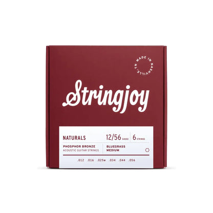 Stringjoy 12-56 Bluegrass Medium Gauge Naturals - Phosphor Bronze Acoustic Guitar Strings Guitar Strings Stringjoy Art of Guitar