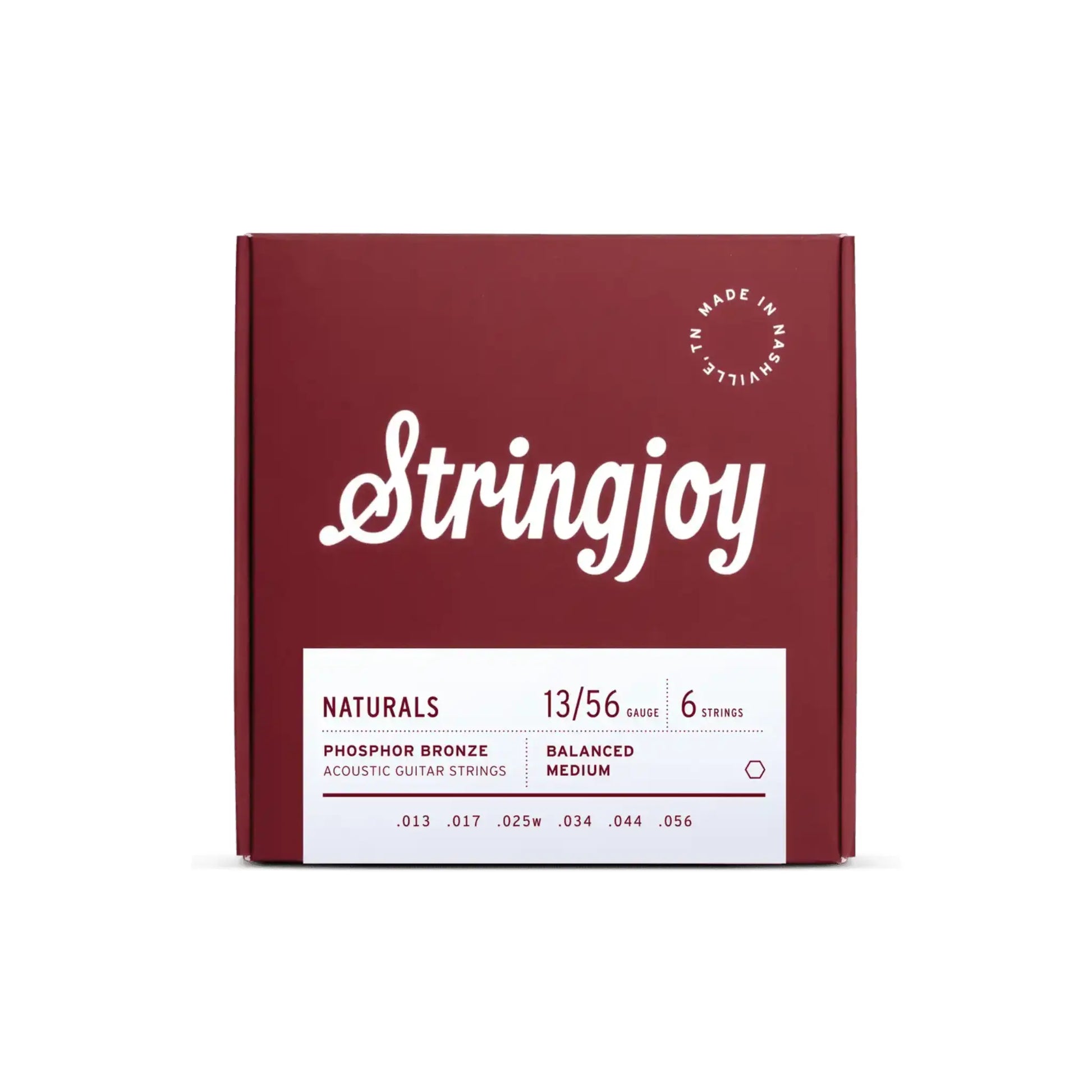 Stringjoy 13-56 Medium Gauge Naturals - Phosphor Bronze Acoustic Guitar Strings Guitar Strings Stringjoy Art of Guitar