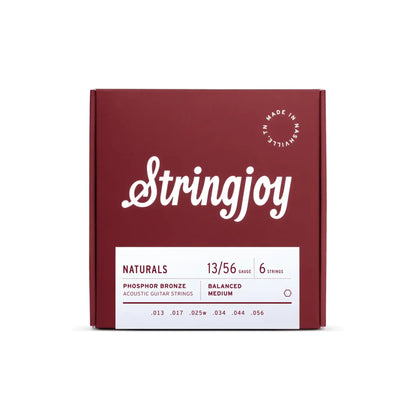 Stringjoy 13-56 Medium Gauge Naturals - Phosphor Bronze Acoustic Guitar Strings Guitar Strings Stringjoy Art of Guitar