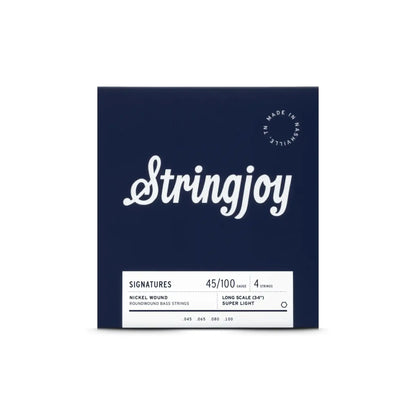 Stringjoy 45-100 Long Scale 4 String Super Light Gauge Signatures - Nickel Wound Bass Guitar Strings Bass Strings Stringjoy Art of Guitar