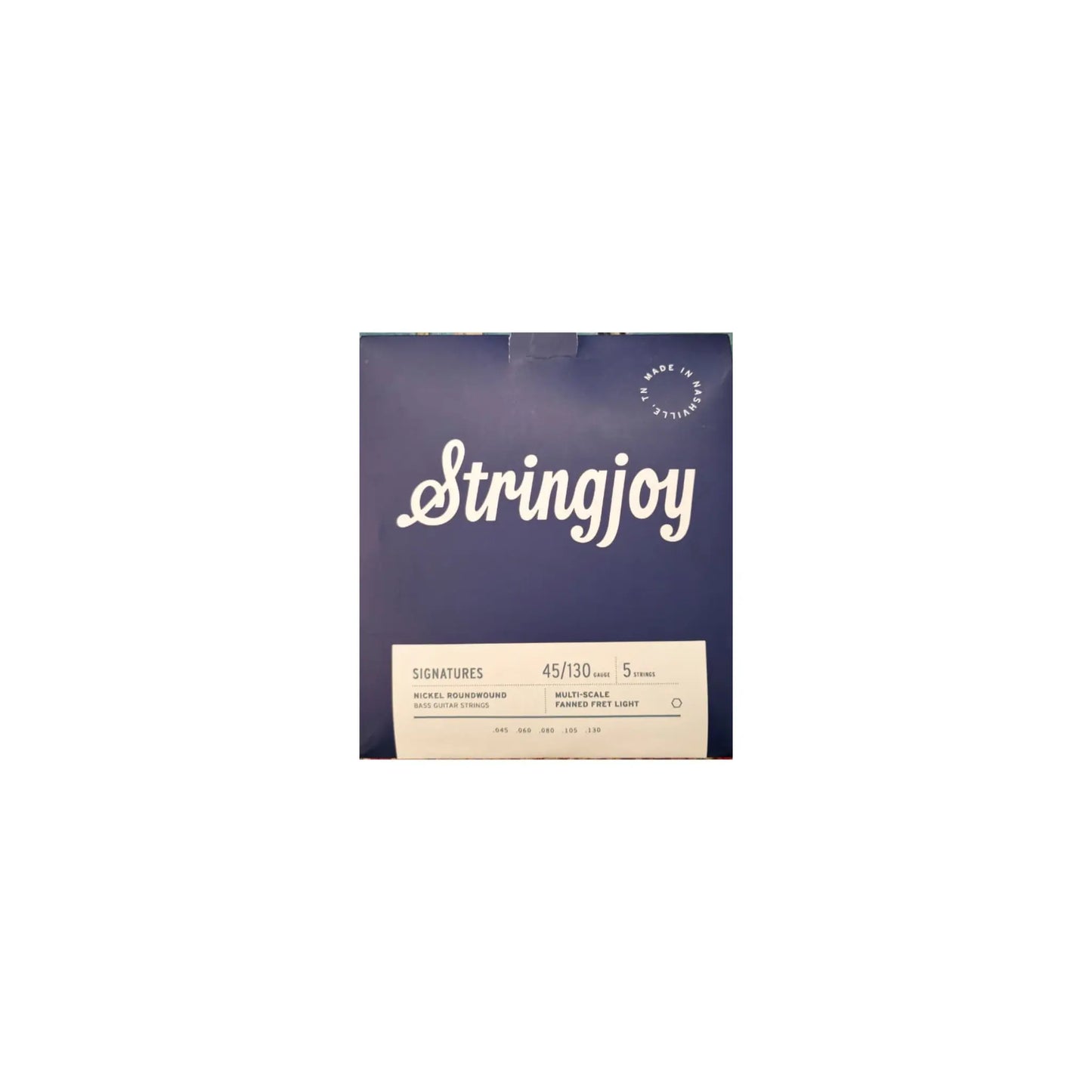 Stringjoy 45-130 Multi-Scale / Fanned Fret Light Gauge 5 String Signatures - Nickel Wound Bass Guitar Strings Guitar Strings Stringjoy Art of Guitar