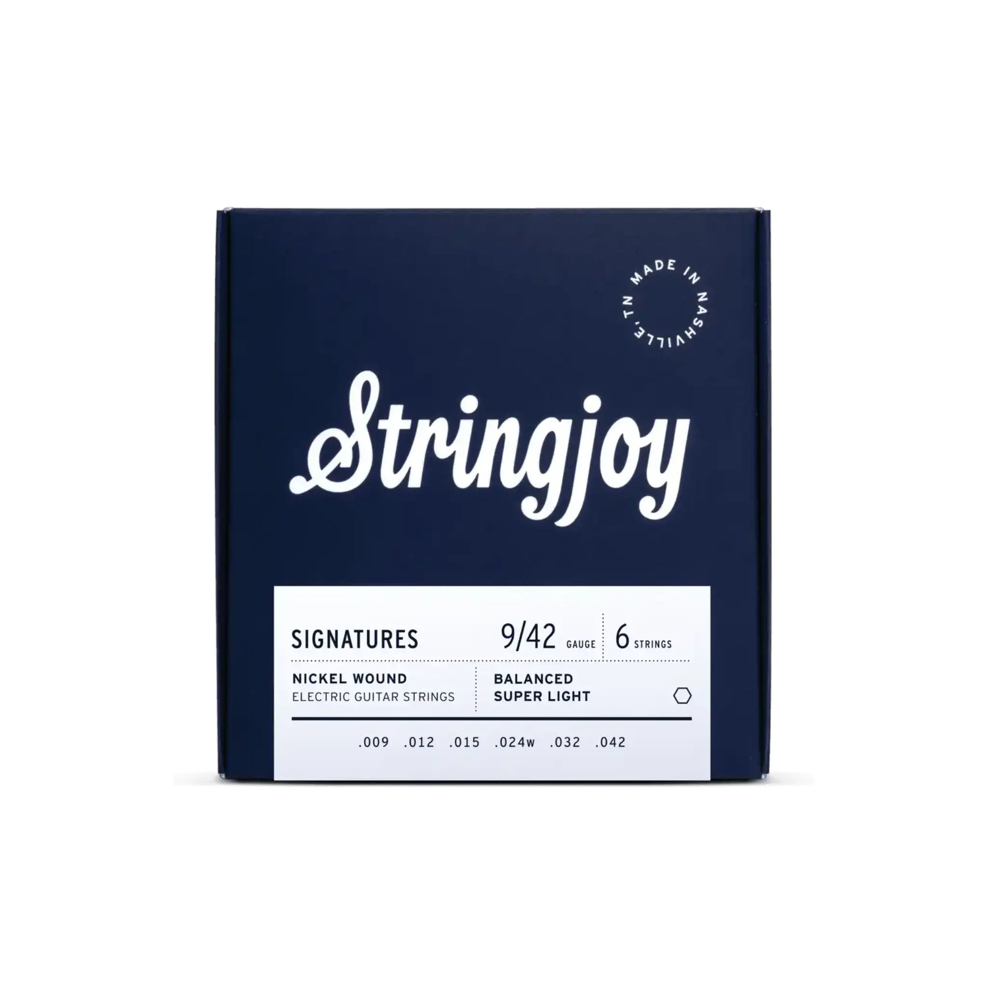 Stringjoy 9-42 Balanced Super Light Gauge Signatures - Nickel Wound Electric Guitar Strings Guitar Strings Stringjoy Art of Guitar