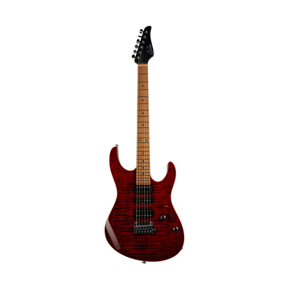 Suhr Modern Plus Chilli Pepper Red, Roasted Maple Fingerboard HSH Electric Guitars Suhr Art of Guitar