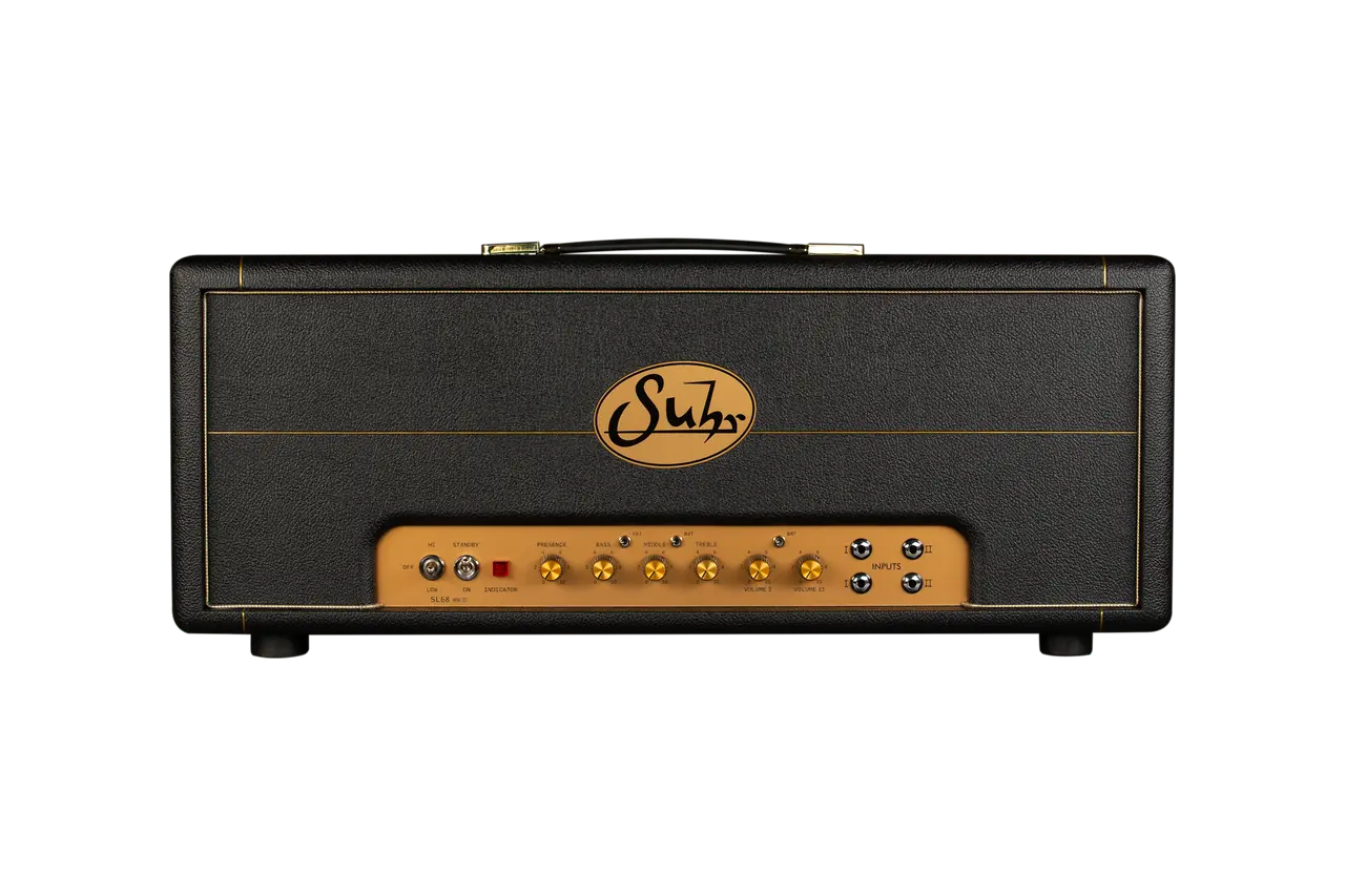 Suhr SL68 MkII 100-watt Handwired Tube Amplifier Head - Black Tolex/Gold Faceplate Amplifier head Suhr Art of Guitar