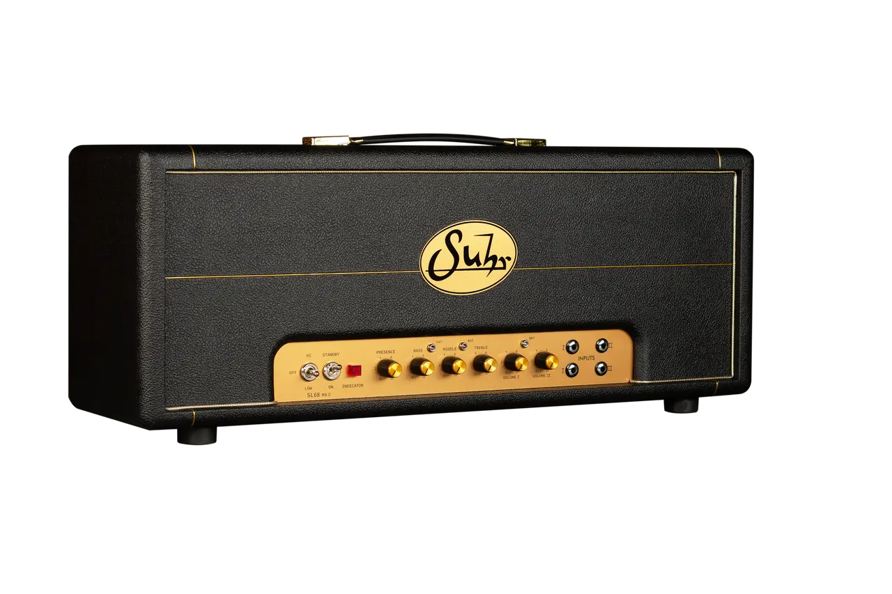 Suhr SL68 MkII 100-watt Handwired Tube Amplifier Head - Black Tolex/Gold Faceplate Amplifier head Suhr Art of Guitar