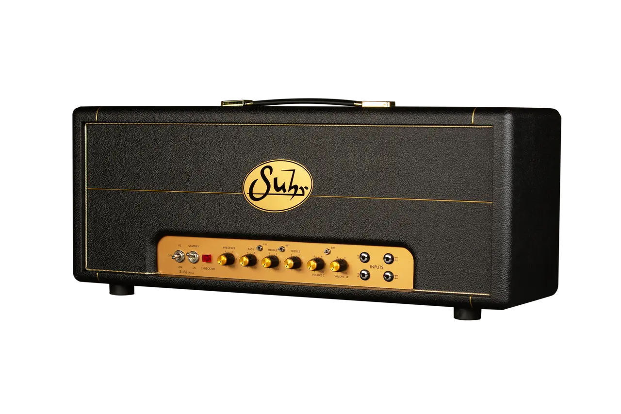 Suhr SL68 MkII 100-watt Handwired Tube Amplifier Head - Black Tolex/Gold Faceplate Amplifier head Suhr Art of Guitar