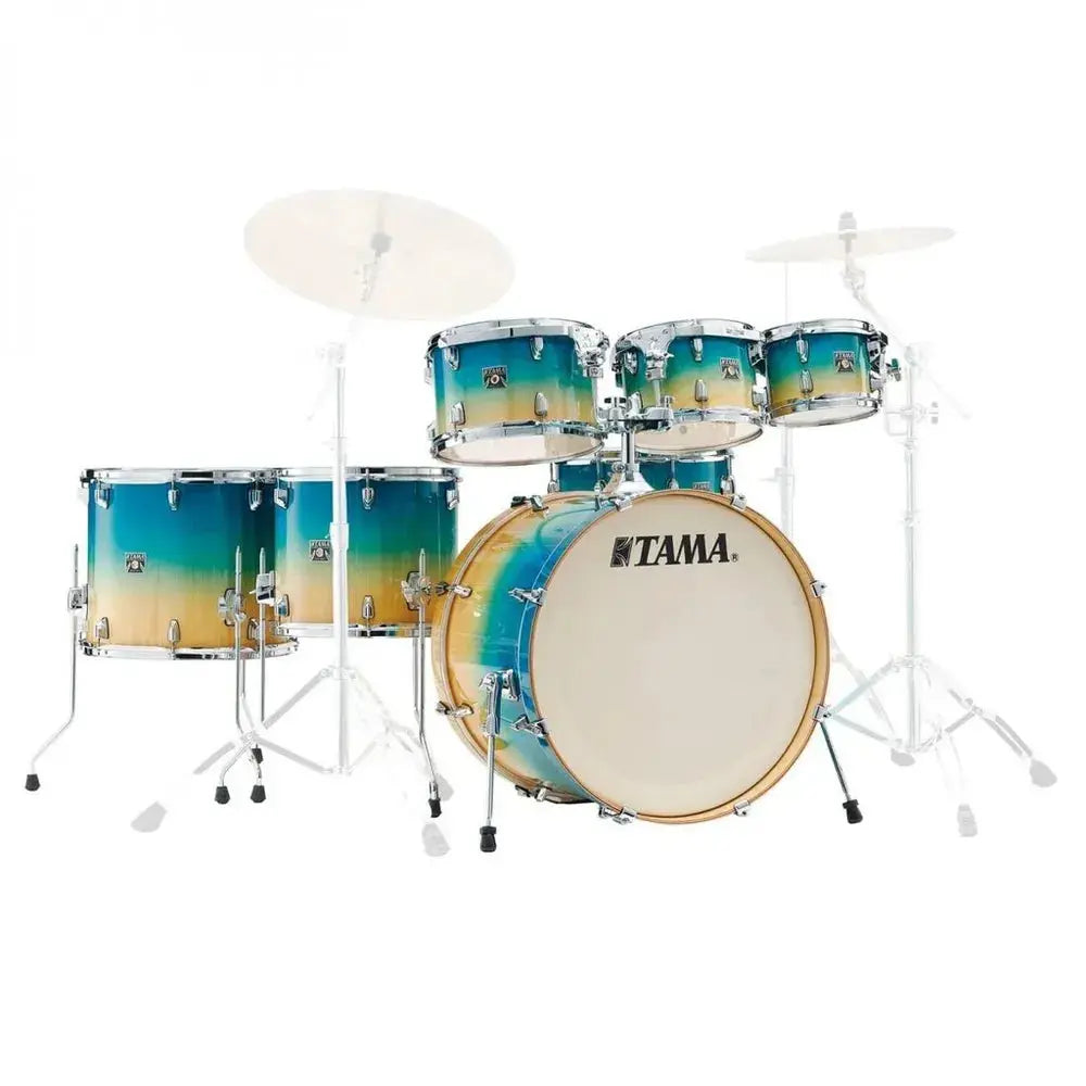 TAMA CL72RSP-CLP Superstar Classic Maple 7-Piece Drum Shell Kit – Carribean Lacebark Pine Acoustic Drum Kits TAMA Art of Guitar