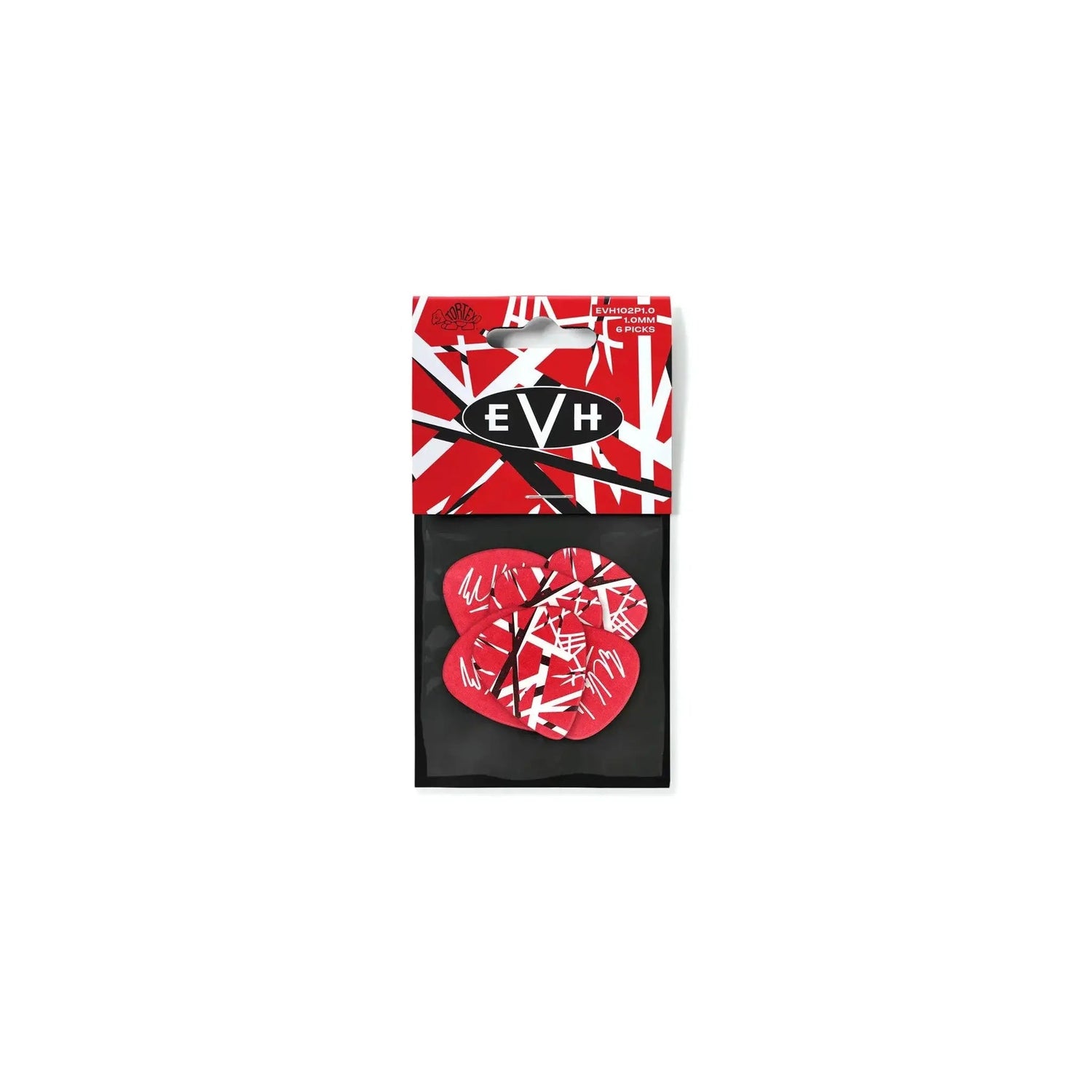 TORTEX EVH FRANKENSTEIN PICKS 1.0MM - 6 PACK EVH102P100 Guitar Accessories Jim Dunlop Art of Guitar