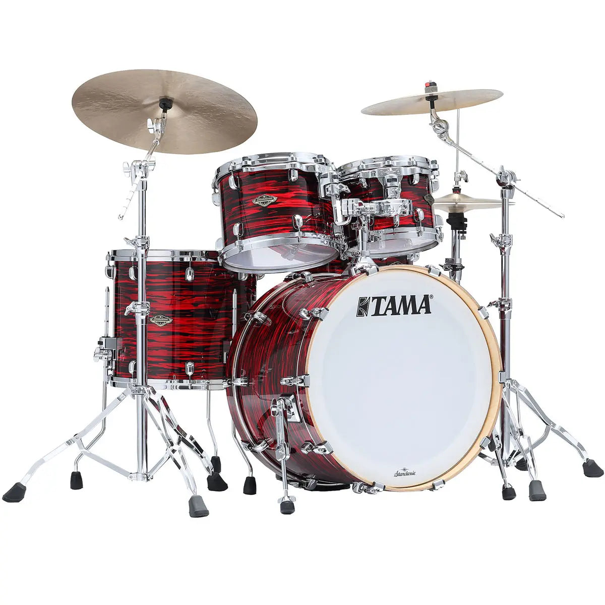 Tama Starclassic Walnut/Birch WBR42S 4-piece Shell Pack - Red Oyster Acoustic Drum Kits TAMA Art of Guitar