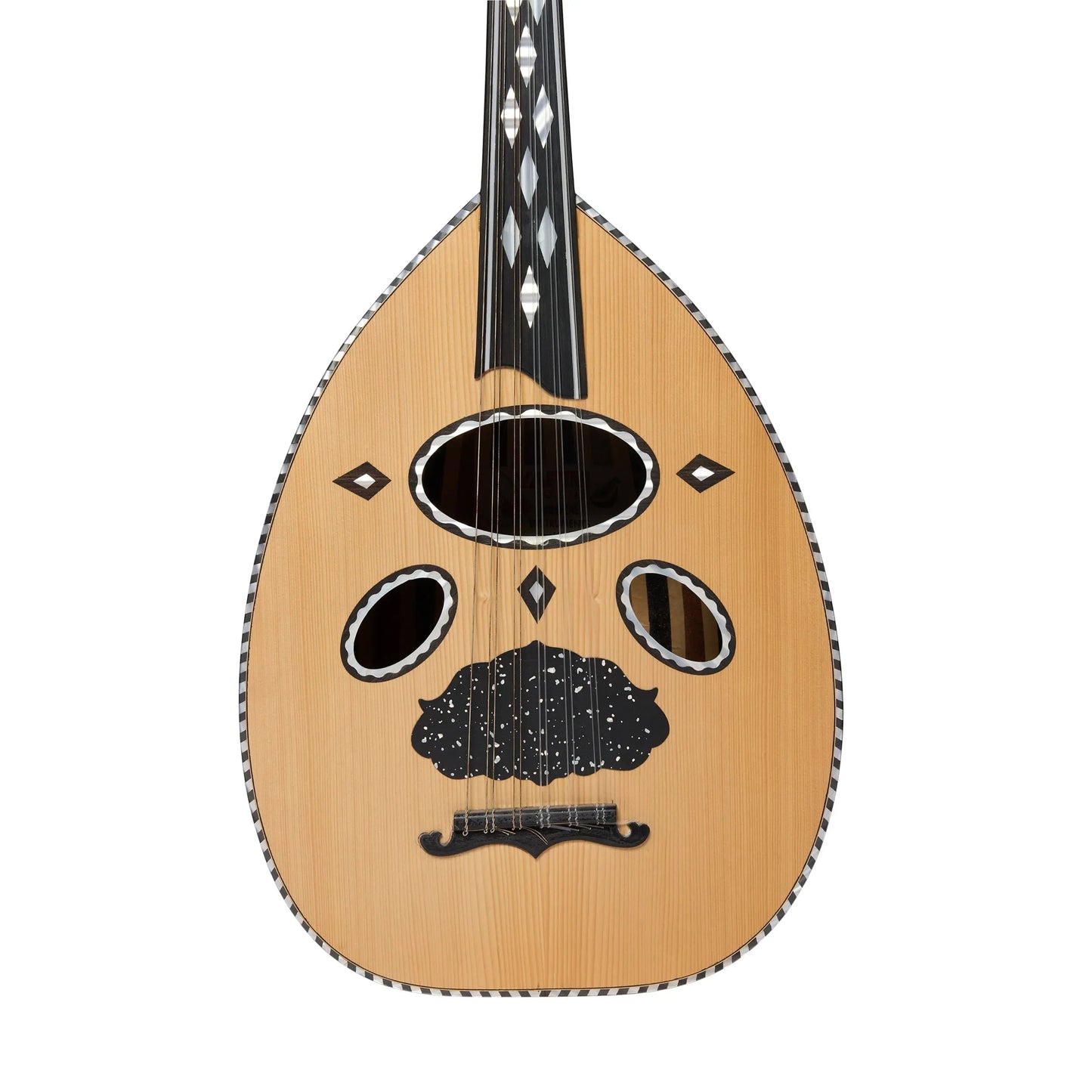 Turkish ouds Yapik Omer Black Oud Dandana Art of Guitar