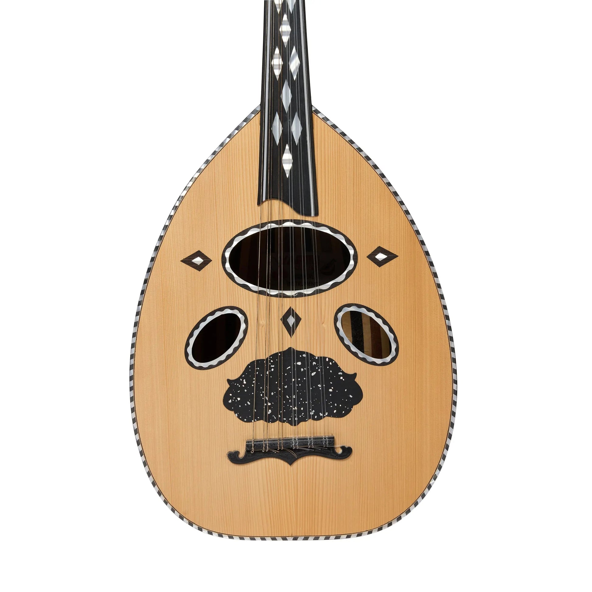 Turkish ouds Yapik Omer Black Oud Dandana Art of Guitar