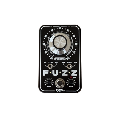 KingTone miniFUZZ V2 Black Fuzz Pedal - Silicon & Germanium Fuzz - (Re-Loved)