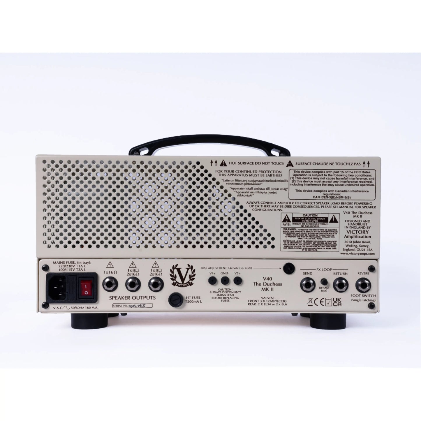 Victory Amplification V40 The Duchess MK II Lunch Box Head Amplifier Head Victory Amplification Art of Guitar