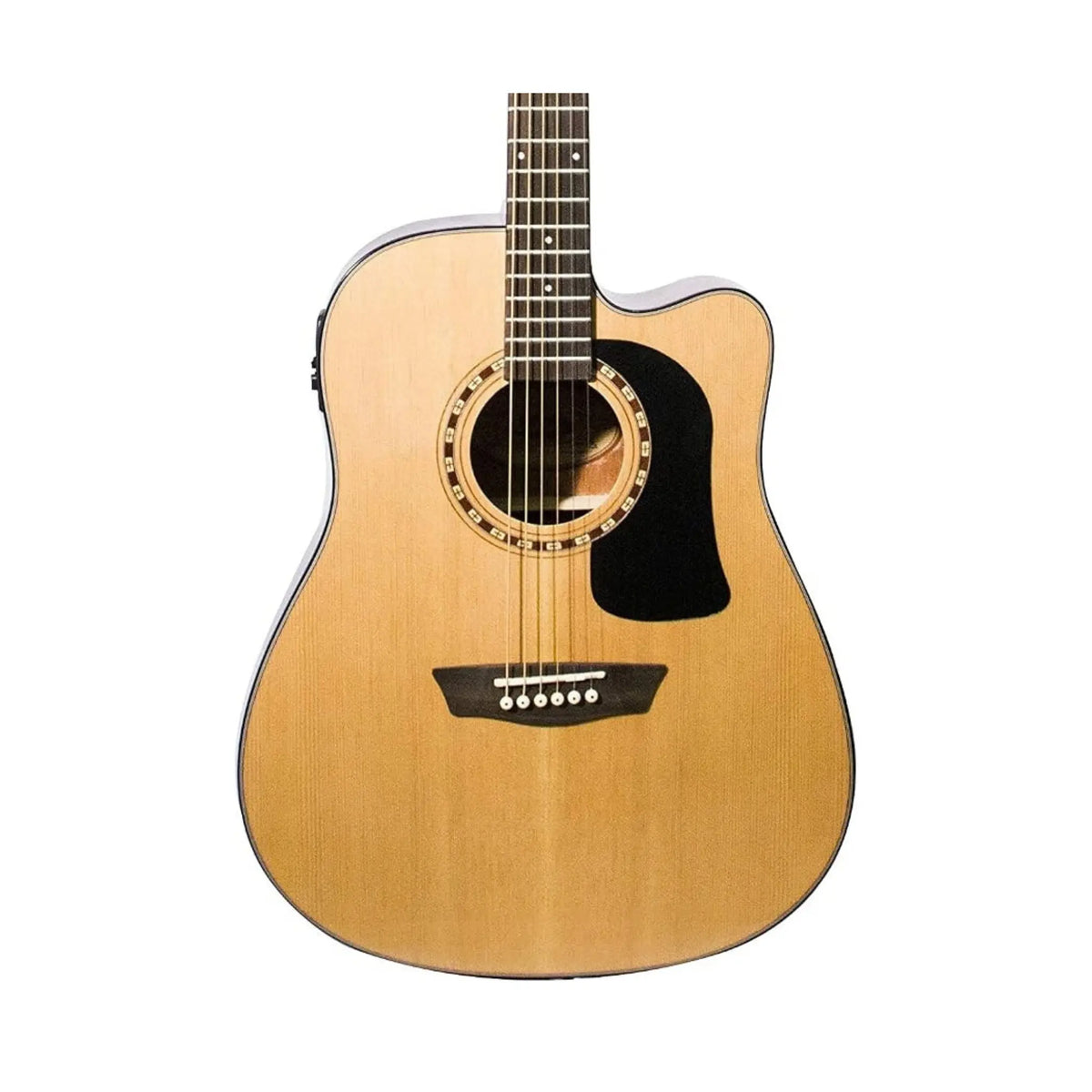 Washburn AD5CE-Pack Apprentice Dreadnought Acoustic-Electric Guitar Pack – Natural Acoustic Guitars Washburn Art of Guitar